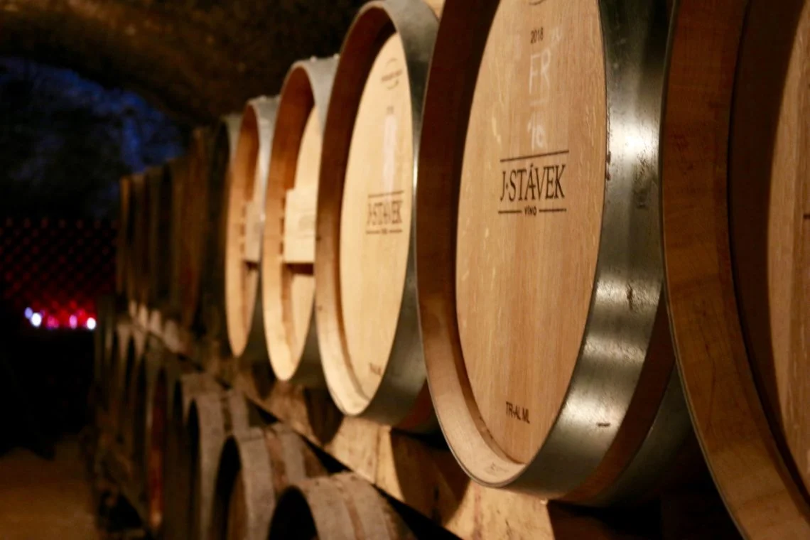 Original Barrel Room at J. Stávek Winery