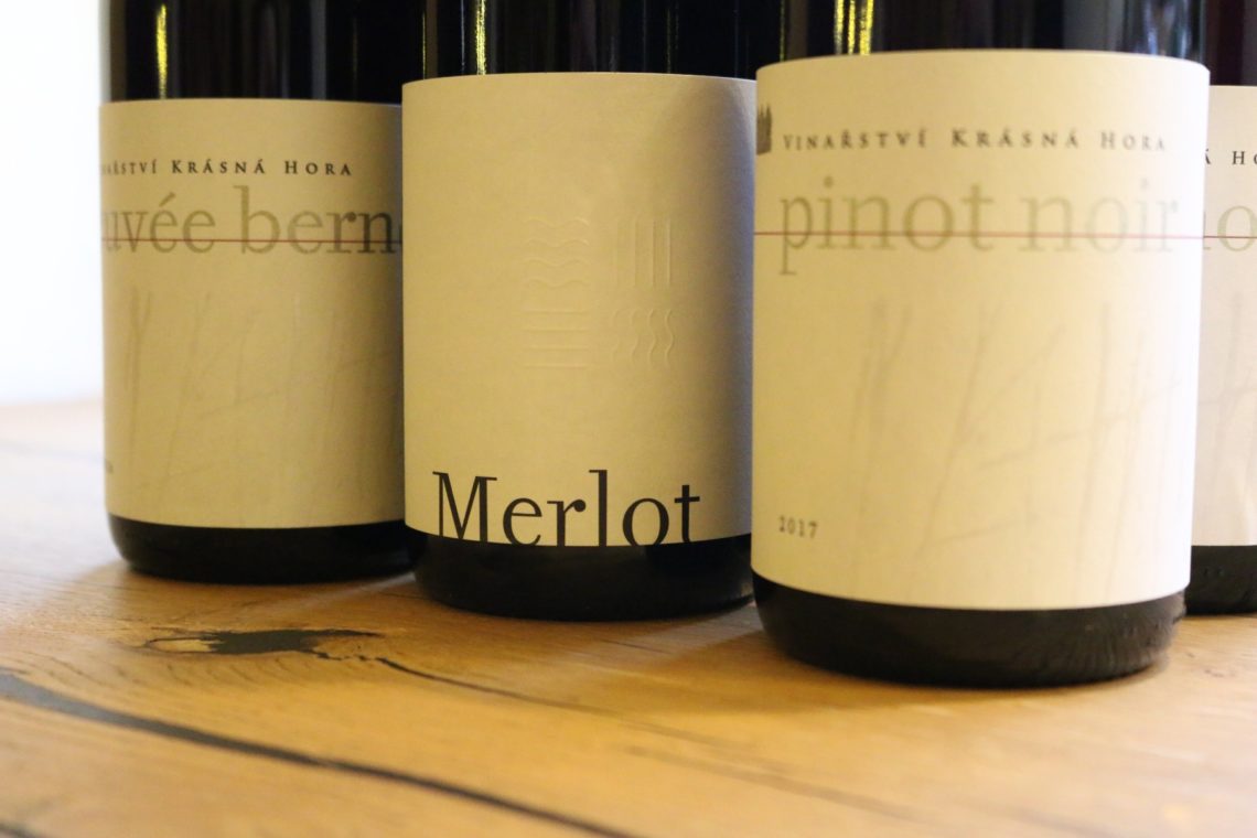 Excellent examples of Merlot and Pinot Noir from Vinařství Krásná Hora, a winery in Moravia