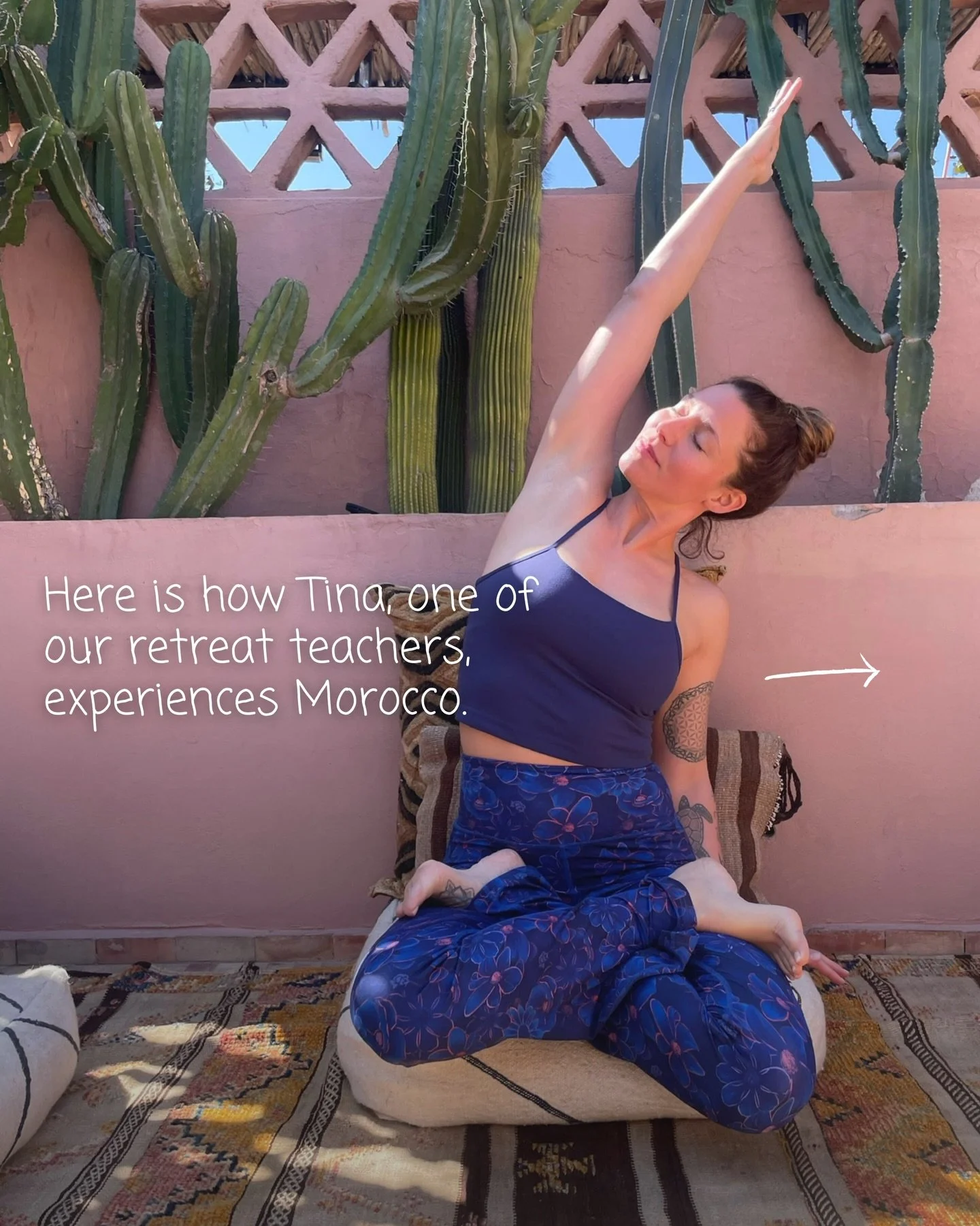 Swipe to see Morocco through Tina&rsquo;s eyes. She&rsquo;s one of the teachers on our retreats - and you might just feel like you&rsquo;re there with us!

✨ Retreats with Tina:

1️⃣ Aligned Duality &ndash; 2 to 8 May &middot; 3 nights in the city &a