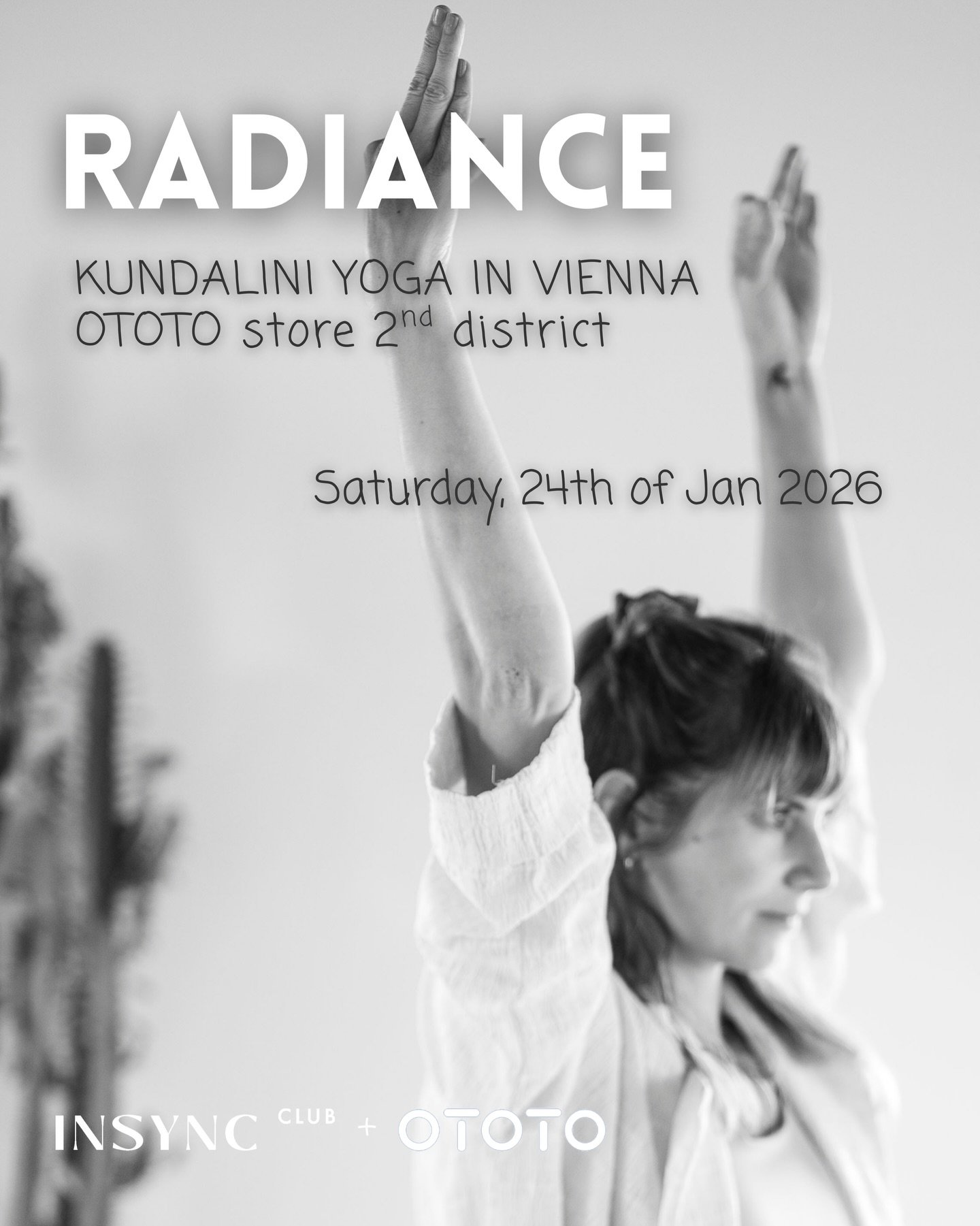 RADIANCE ✨
 Join Andrea for 50 minutes of Kundalini Yoga, meditation, and breathwork to balance your nervous system and awaken your energy.

Stay after to sip coffee, matcha, or treats - alone or with your bestie.

&bull; Saturday, January 24 at @oto