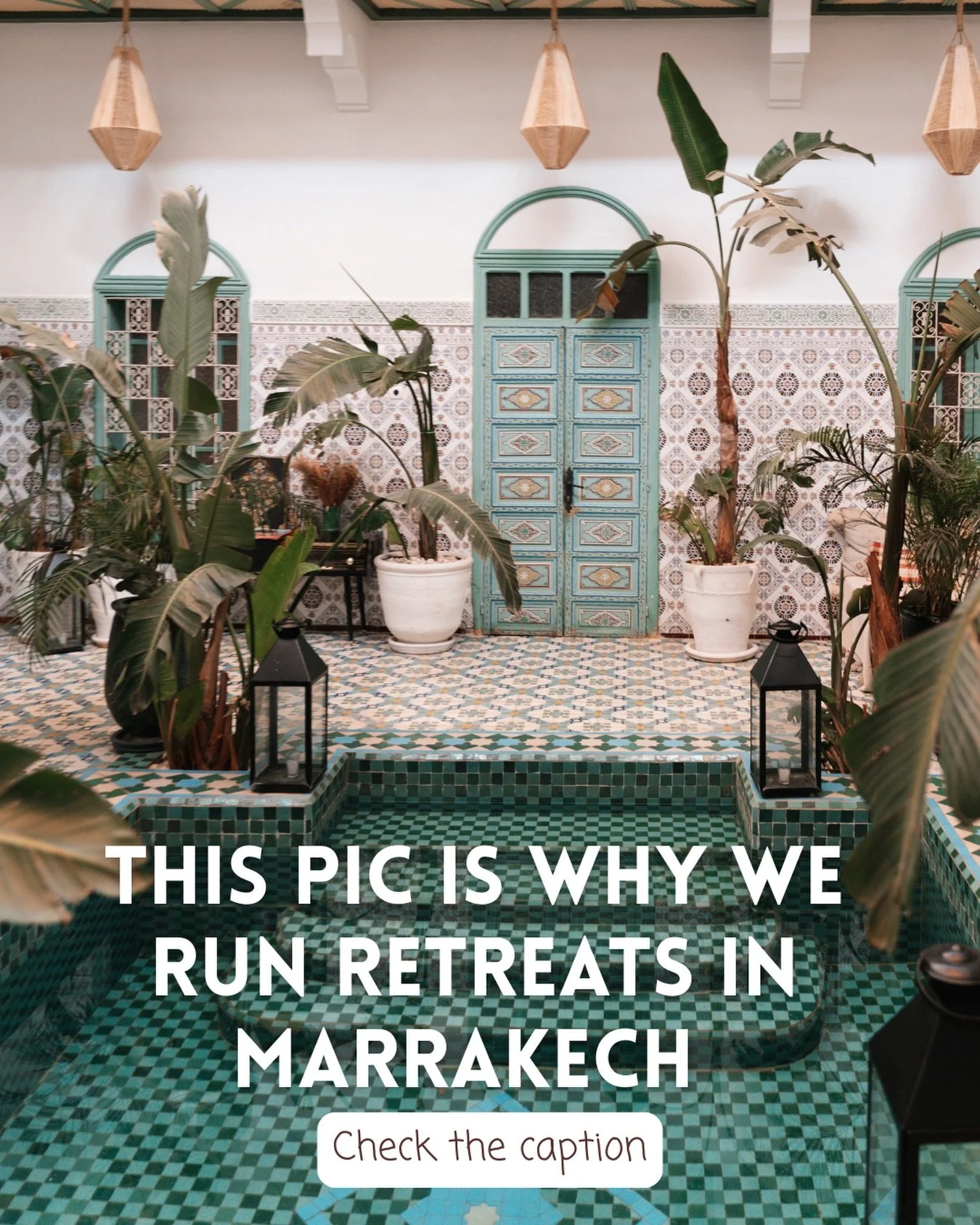 For the past 3 years, people on retreats have been asking me this:

&ldquo;Andrea, how did you end up hosting retreats in Marrakech?&rdquo;

and&hellip; the truth is a bit funny 😂

I literally saw ONE photo of a riad in Marrakech @bemarrakech here o