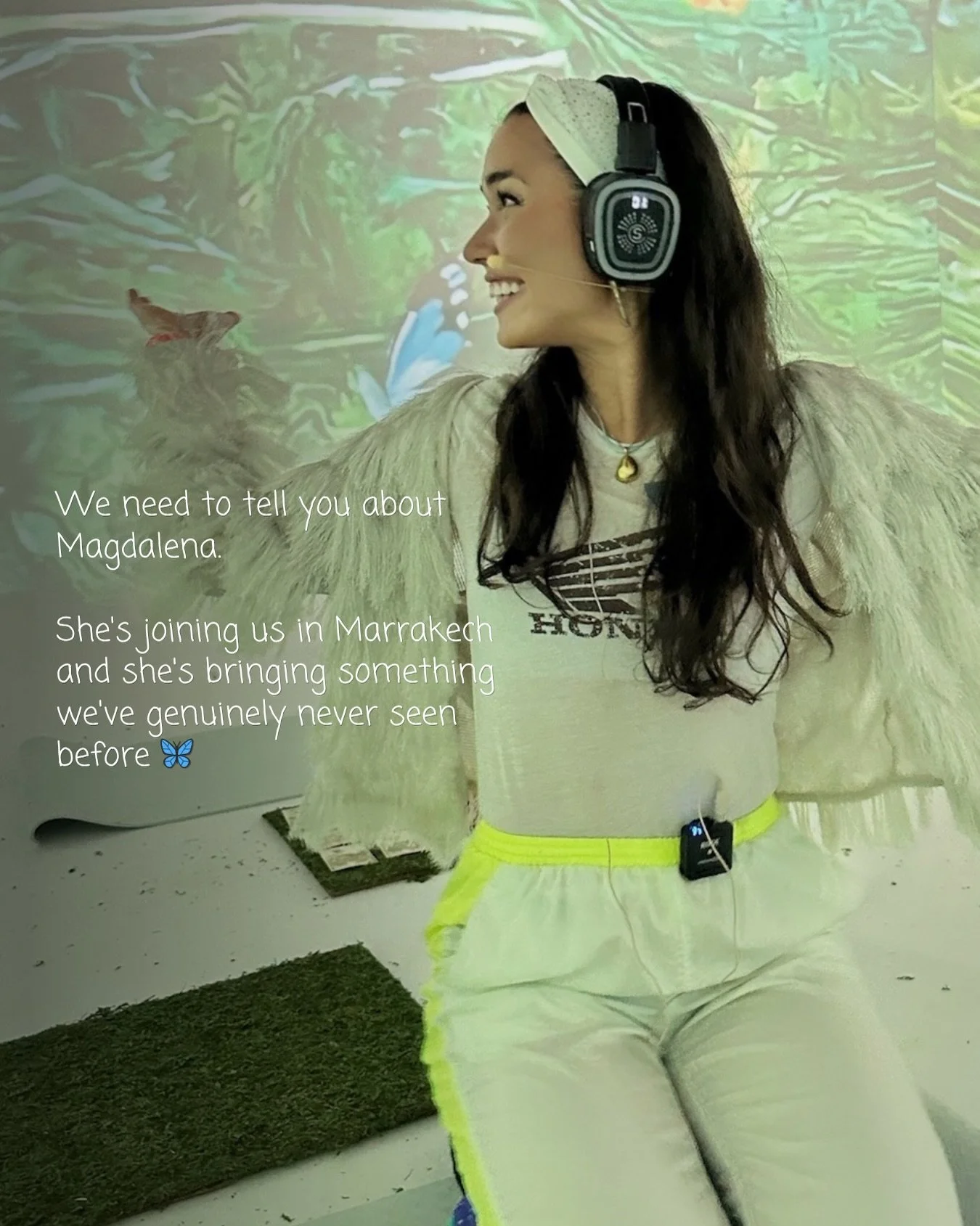 we have a very special guest joining us on sacred moon retreat in marrakech 🦋 swipe to meet magdalena.
