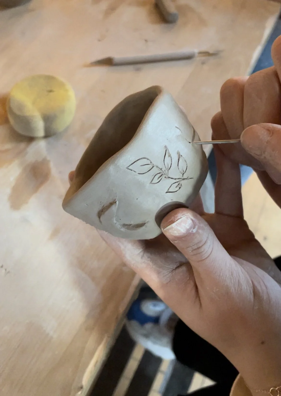 decorating clay process