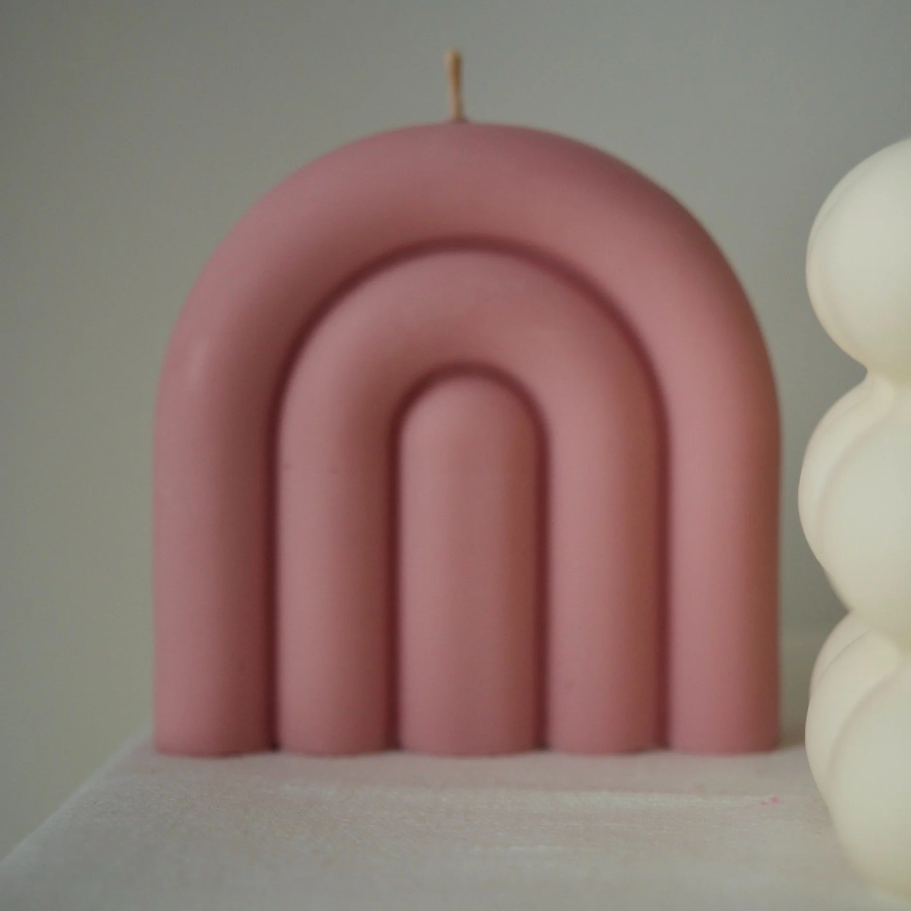 Rainbow Candle created at Sappho Studio