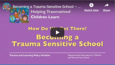 How Do We Get There? Becoming a Trauma-Sensitive, Safe and Supportive School