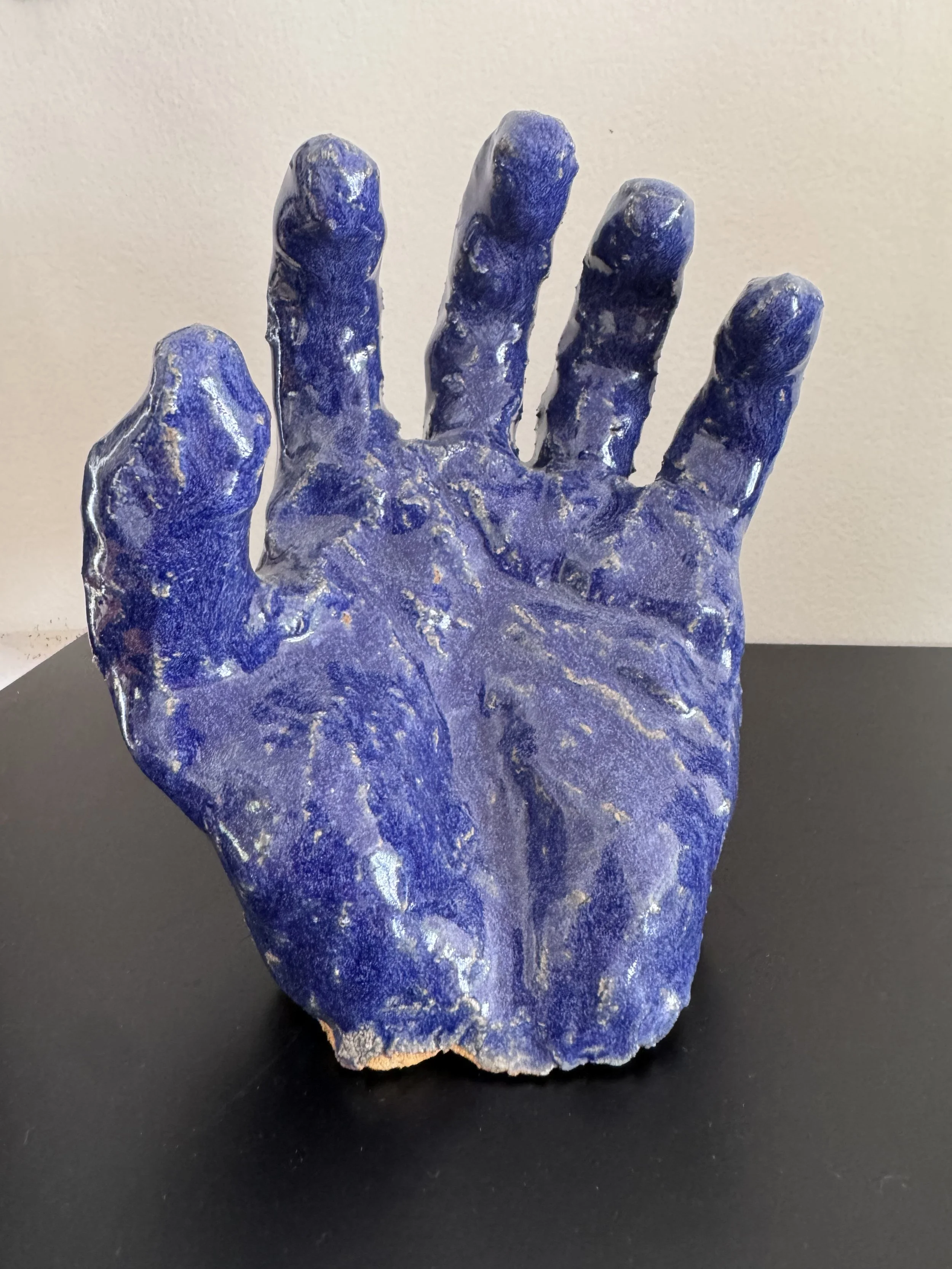 hand-built ceramic hand (2025)