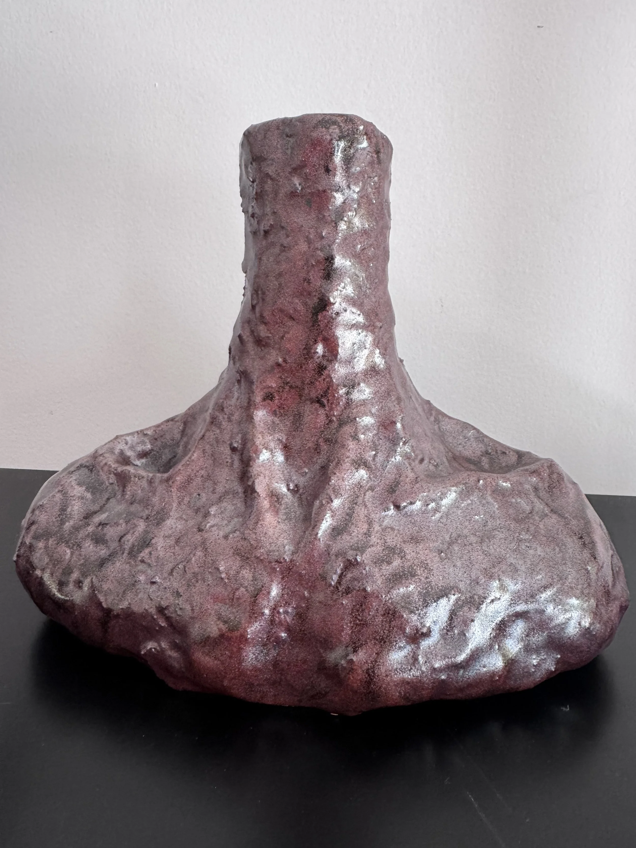 hand-built ceramic neck vase (2025)