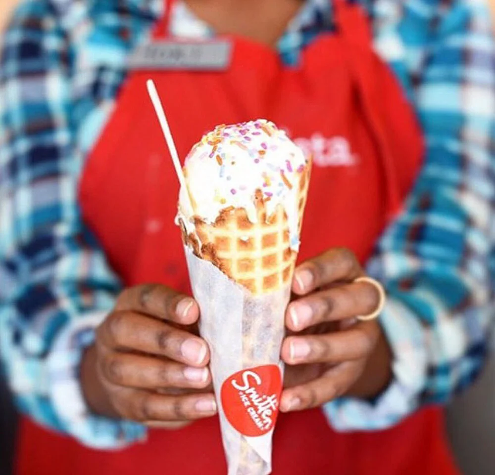 Smitten Ice Cream crafts fresh-churned ice cream using only locally sourced and sustainable ingredients.