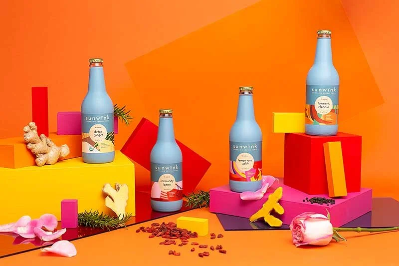 Sunwink sparkling herbal tonics.