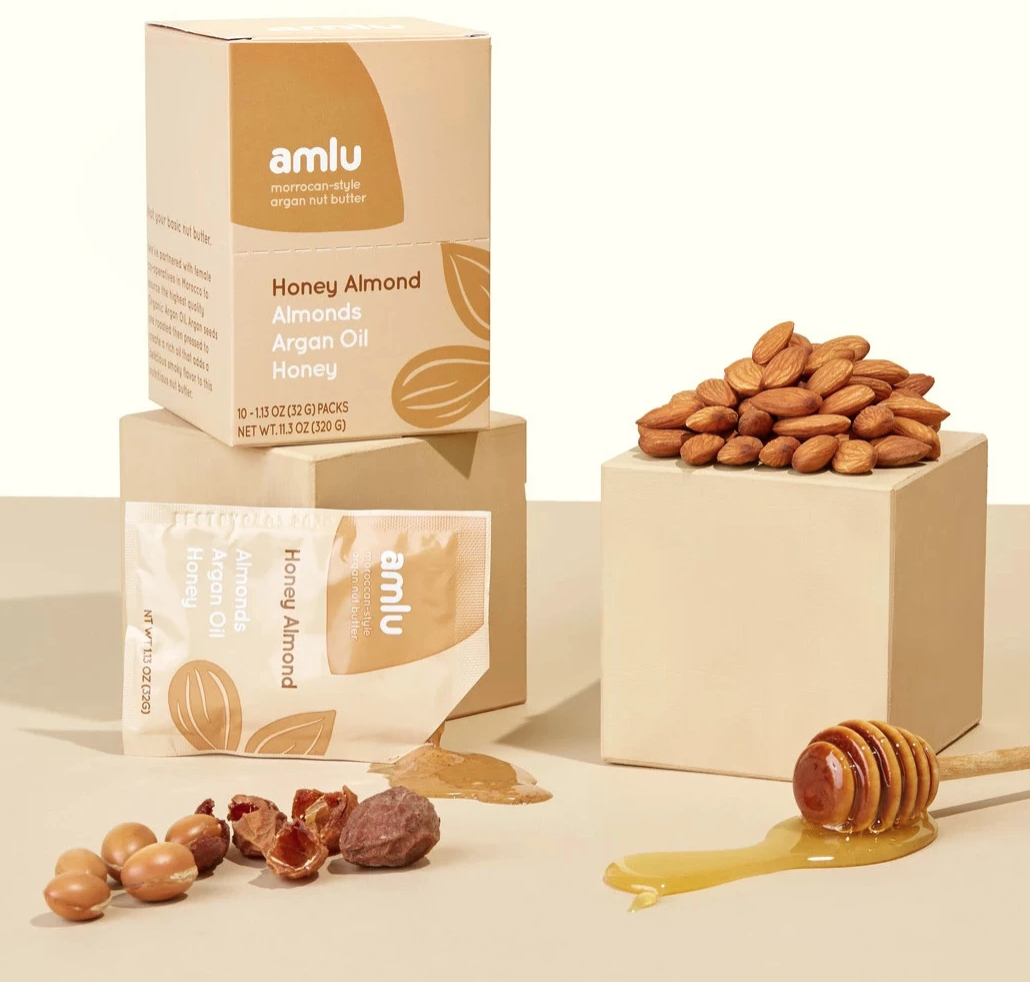 Amlu Foods honey argan oil almond butter.