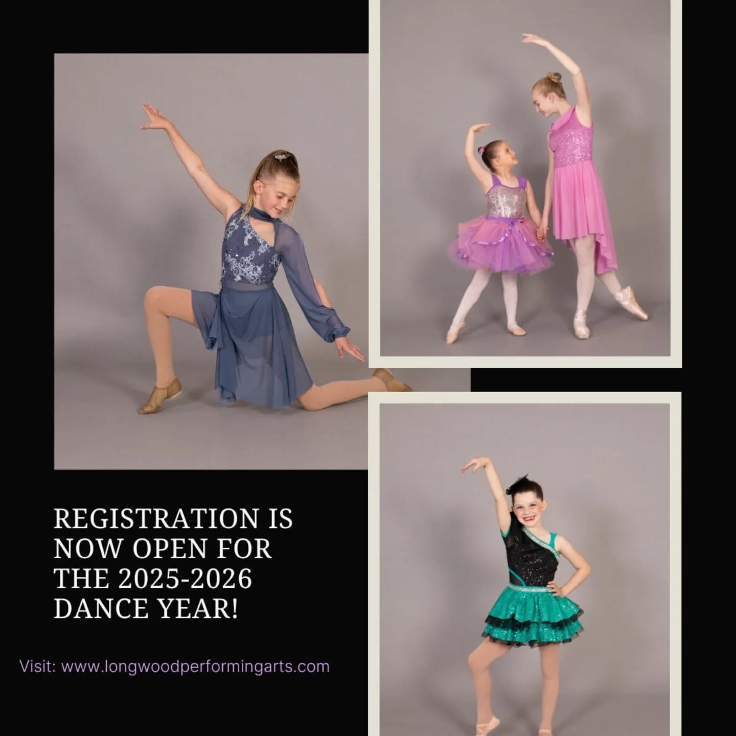 Registration is now open for our 2025-2026 Dance Year! We can't wait for September! #lpaalltheway
