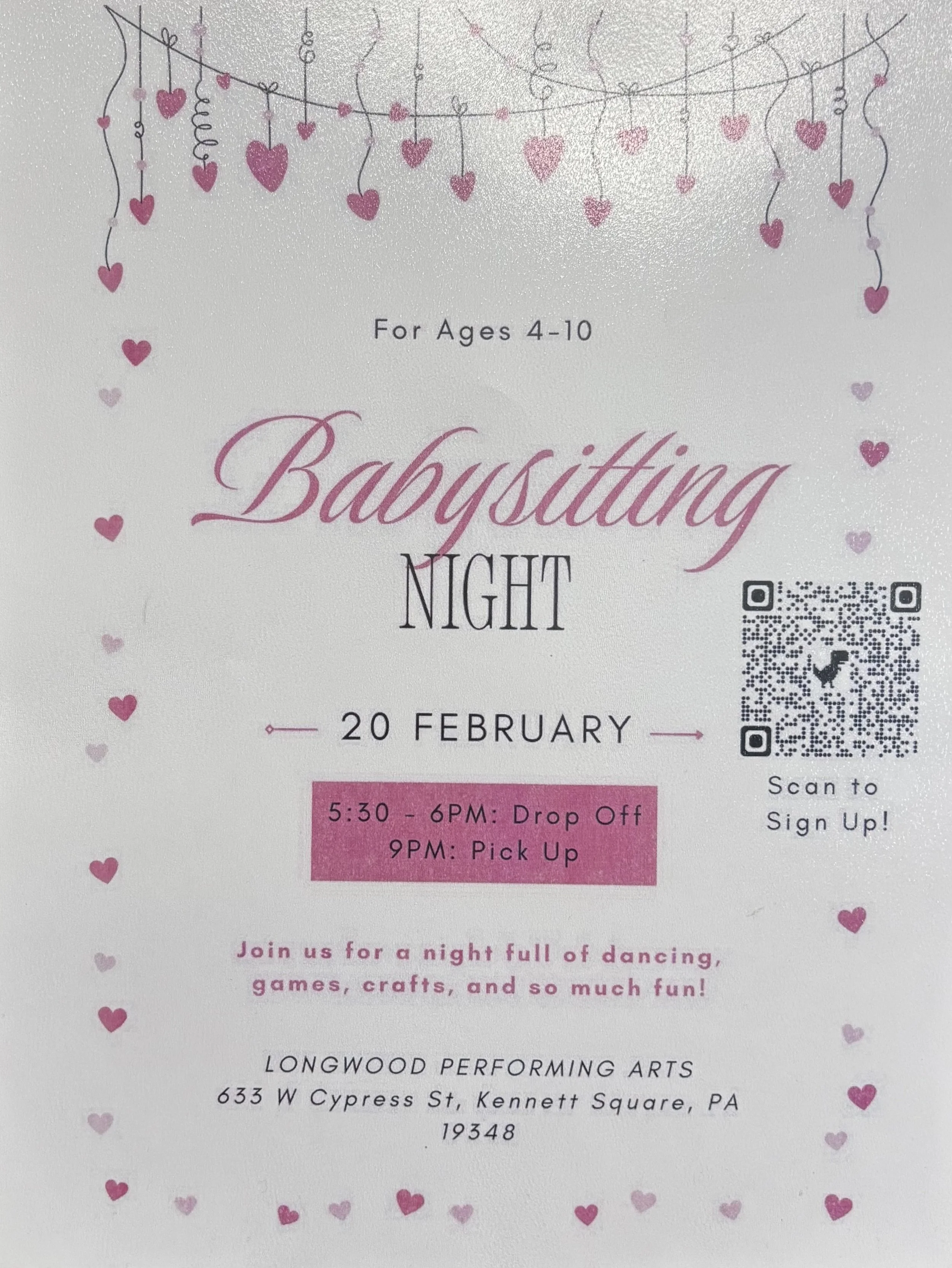 Babysitting Night at LPA!