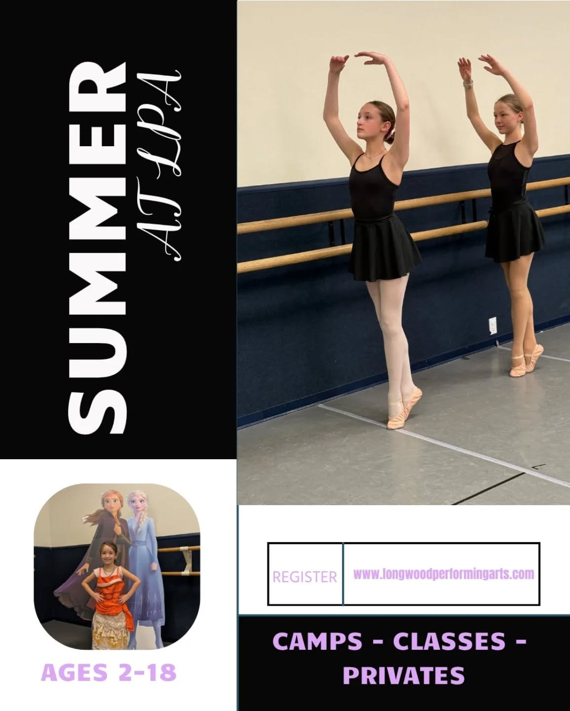 Summer is falling...and it's time to DANCE! 🩰☀️

Join us for high-energy summer classes and unforgettable dance camps designed for all ages and skills!