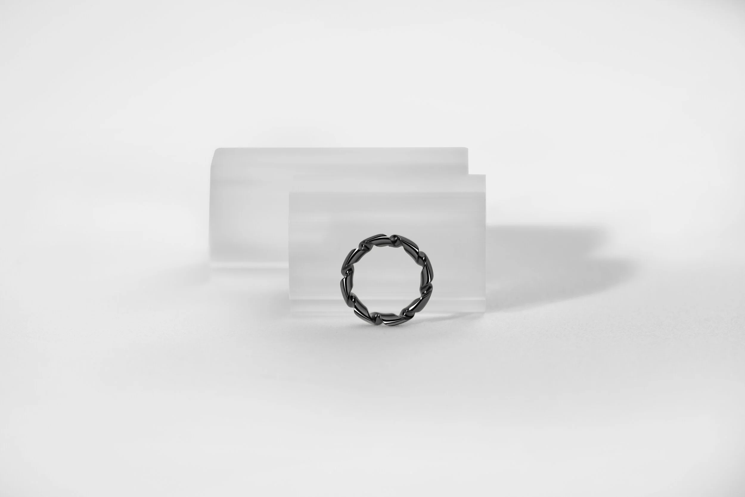 "Drill Bit" Ring in Black