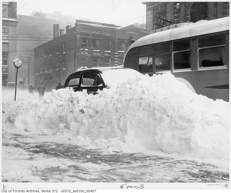 Snowstorm in Toronto - December 1944  (Copy)