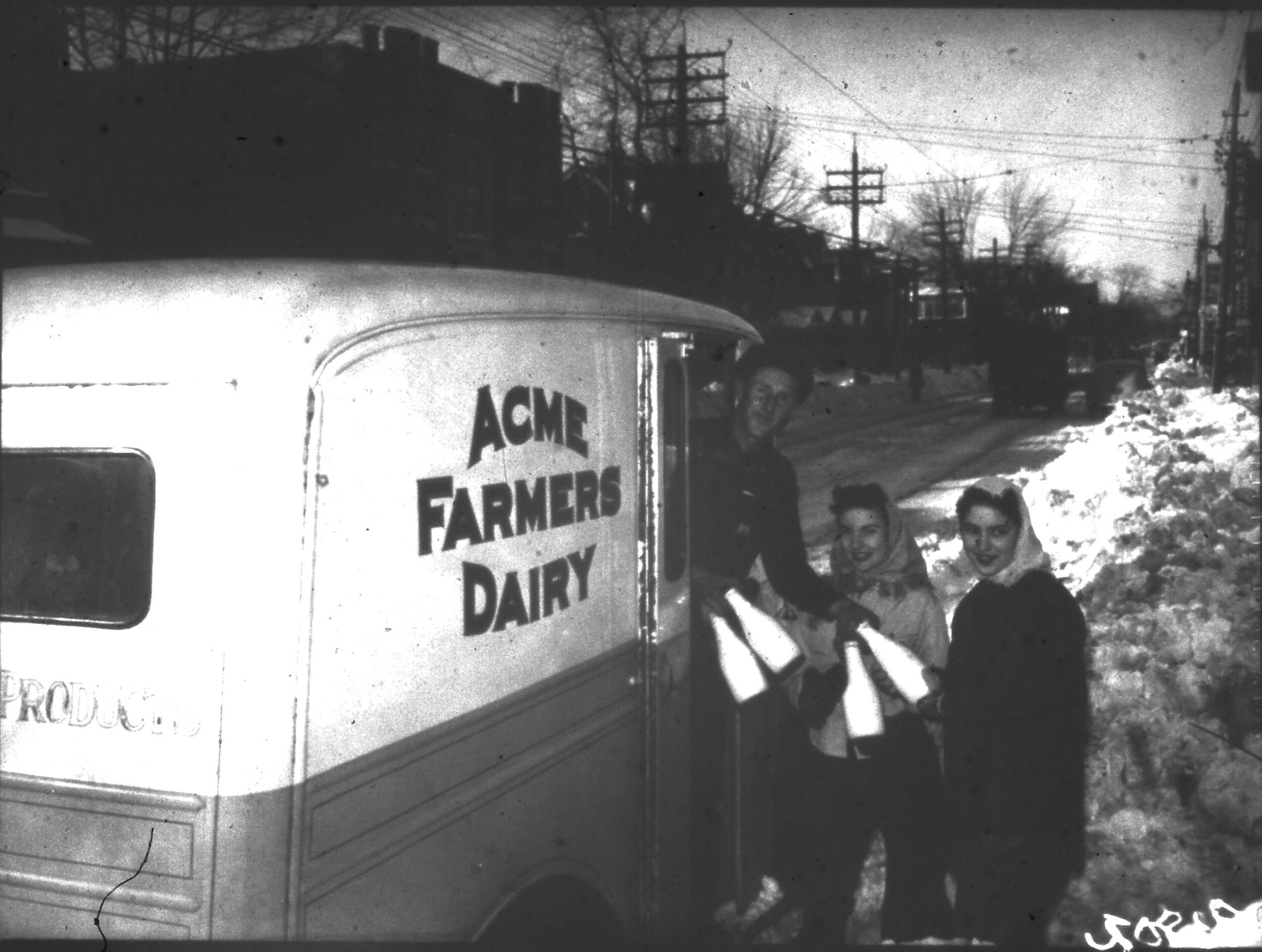 Milk Delivery during December 1944 Snowstorm (Copy)