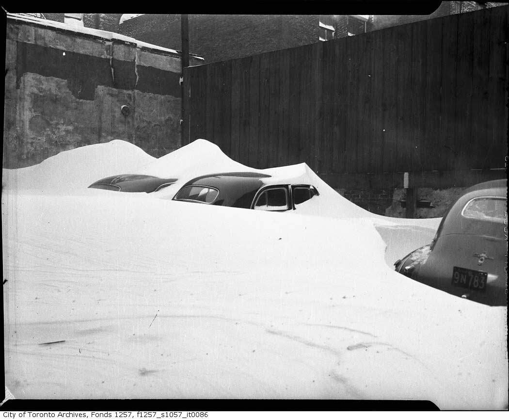 Car buried in snow - 1944 Snowstorm (Copy)