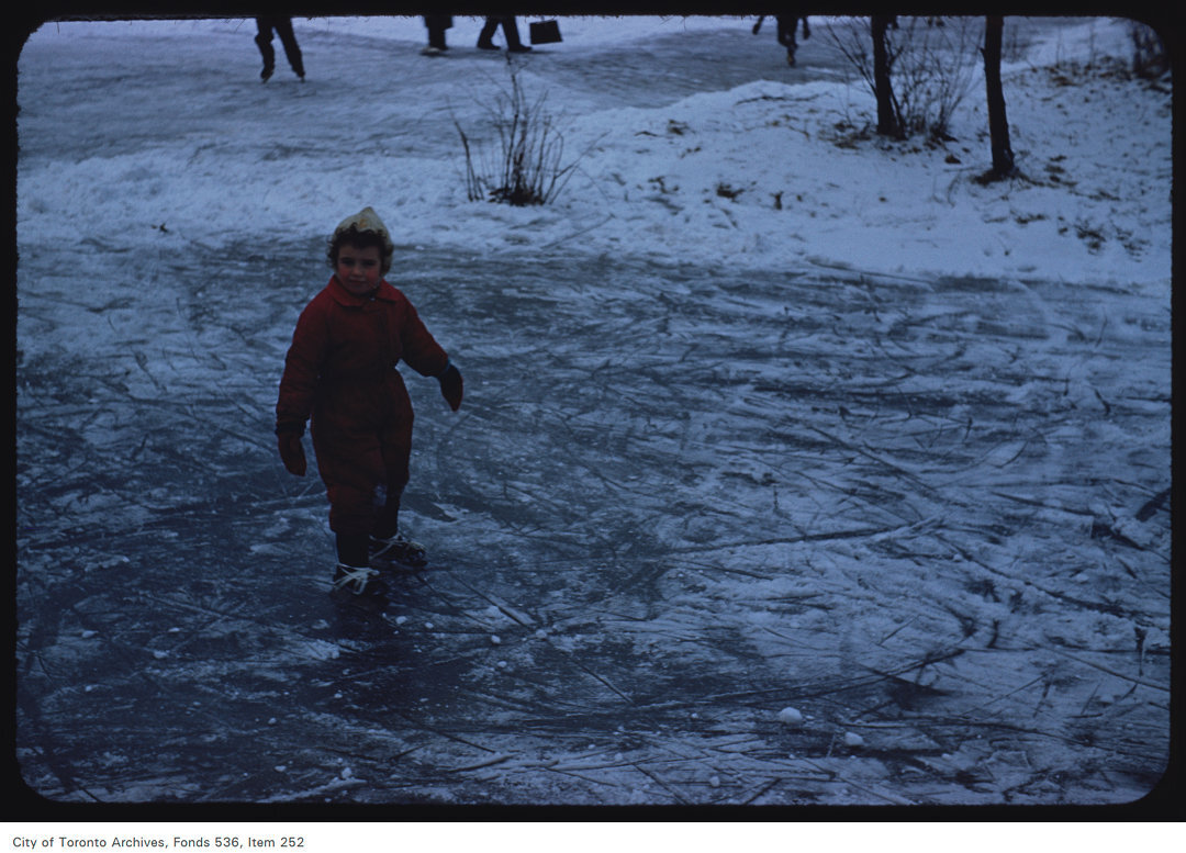 Little girl skating on Grenadier Pond - 1954 (Copy)