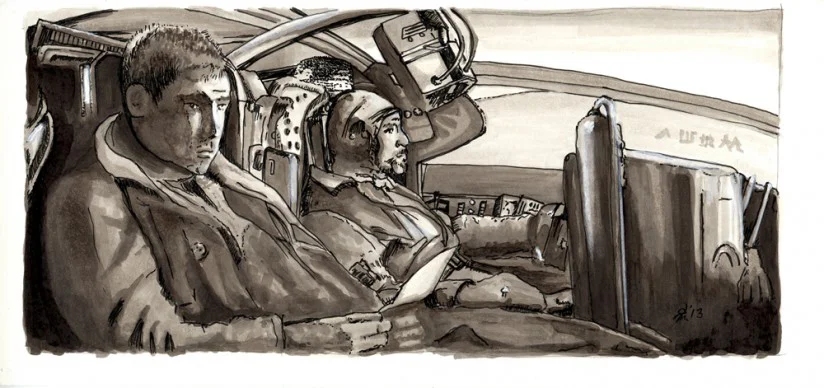 Blade Runner in Police Car