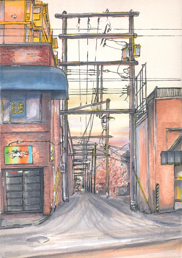 Back alley near Bob Likes Thai Food