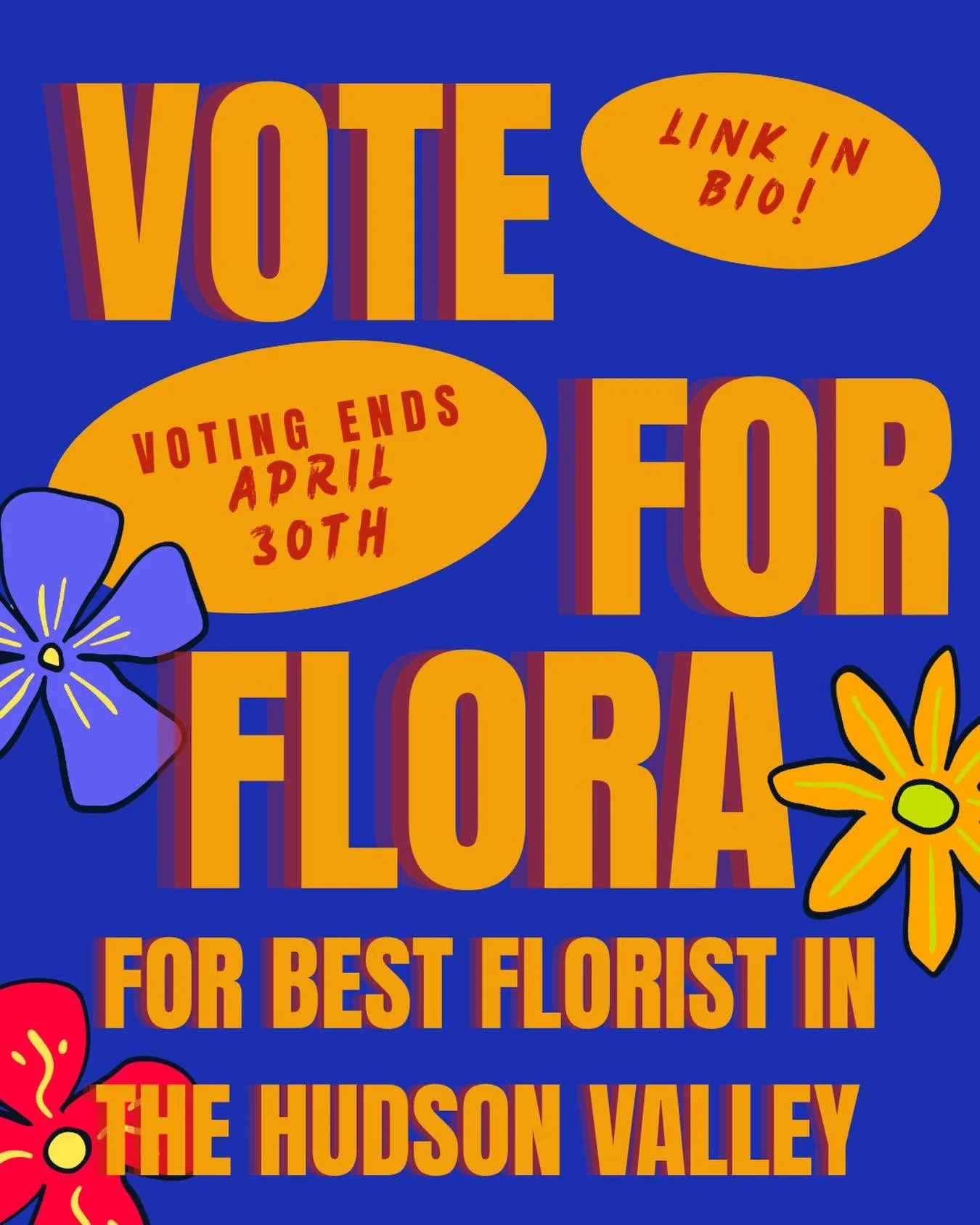 Flora Good Times was nominated for best florist in the Hudson Valley by Hudson Valley Magazine 🫶 voting ends April 30th. We hope you give us and some of your other faves some love 💗