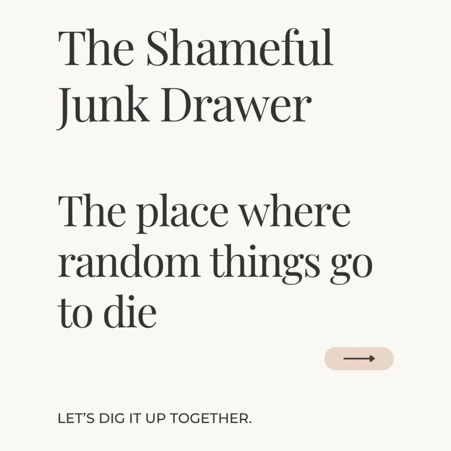 Everyone has one&hellip; that dreaded junk drawer 😅 The place where random things go to die.

It&rsquo;s time to neutralize the shame and get it organized! 

From pens and chargers to menus and batteries, I&rsquo;ll show you exactly what should stay