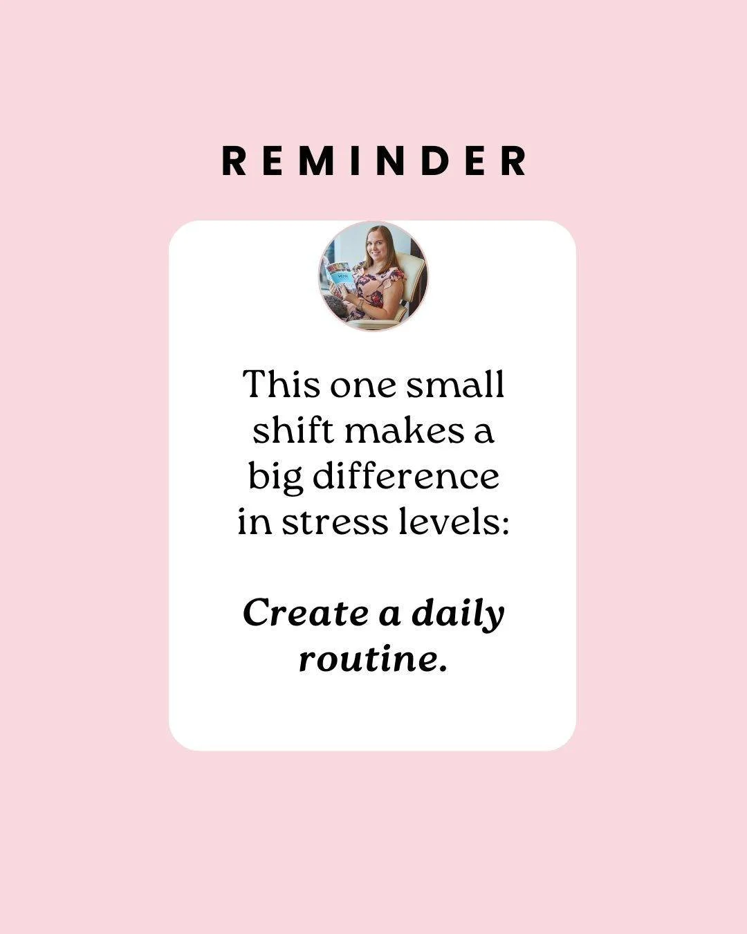 ✨ Creating a daily routine doesn’t mean every minute is scheduled — it simply gives your day structure and predictability. When your mind knows what’s coming next, your stress levels drop. Start small: morning tidy, evening reset, o