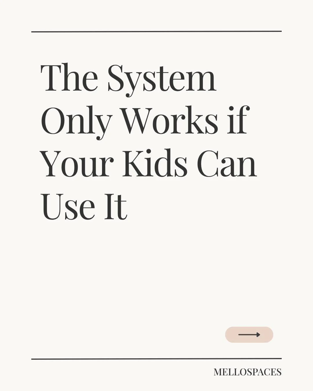 Tired of constantly picking up after your little ones? 🙋&zwj;♀️⁣
⁣
The solution isn&rsquo;t more cleaning &mdash; it&rsquo;s a system kids can follow themselves.⁣
⁣
Swipe through to learn how to set it up!⁣
⁣
If there&rsquo;s a space in your home th