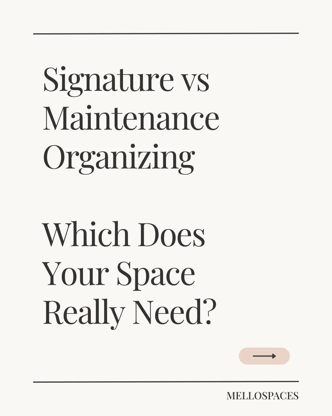 Ready for a calmer, more functional home? ⁣
⁣
Whether you need a full Signature Organizing Session to create new systems from the ground up &mdash; or a Maintenance Session to keep your already-organized spaces running smoothly &mdash; We&rsquo;ve go