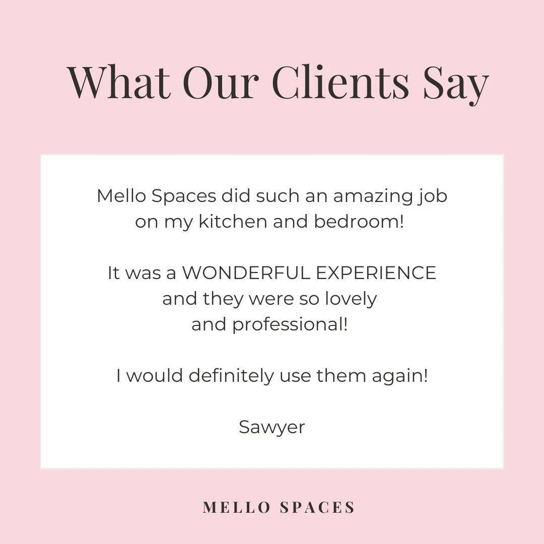 Client love like this means everything. 💛⁣
⁣
We&rsquo;re so glad Sawyer had such a wonderful experience with our team &mdash; creating calm, functional spaces is what we do best.⁣
⁣
If your home could use a reset before the new year, we&rsquo;d love