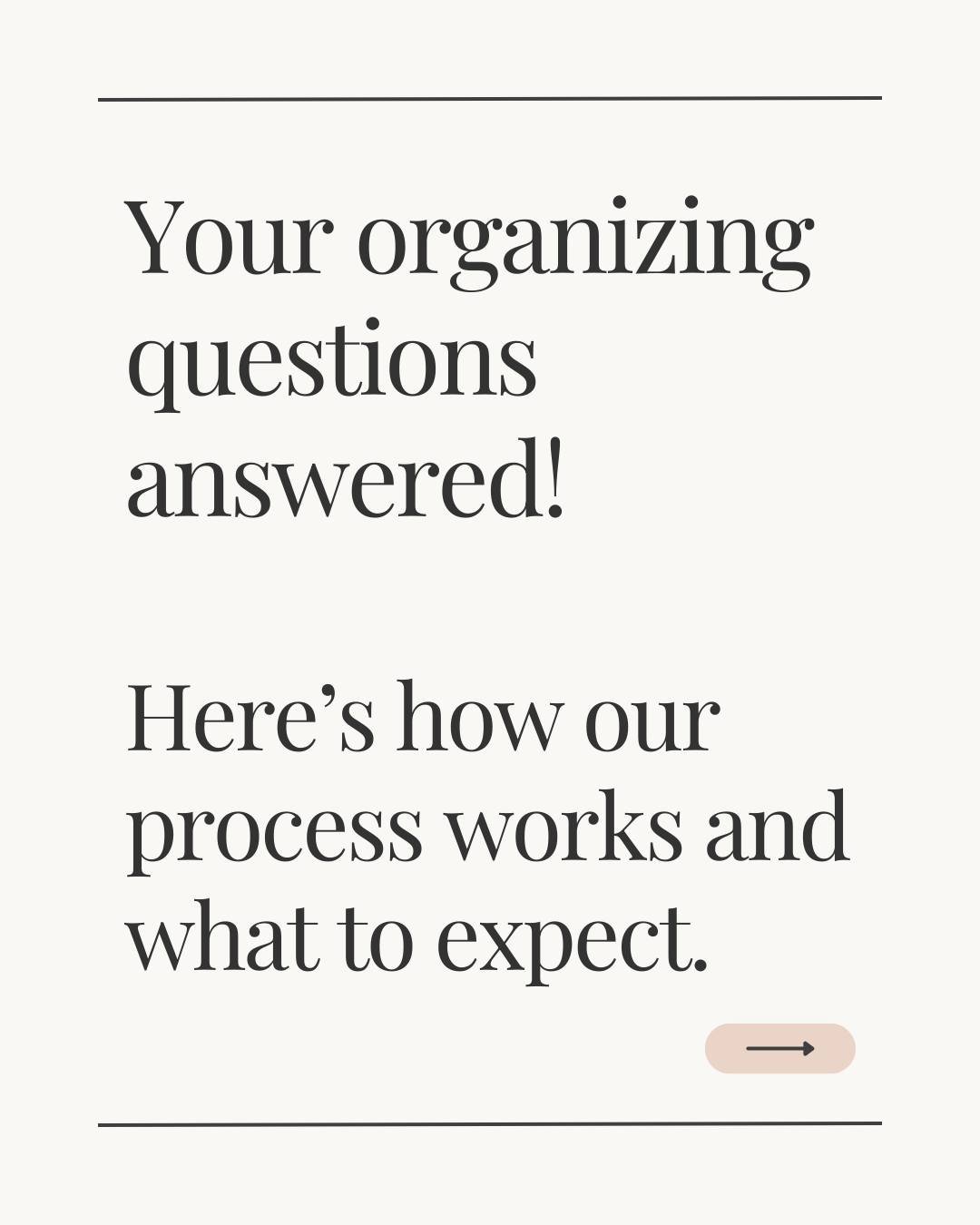 Curious how a professional organizer actually works? 💛⁣
⁣
From deciding how hands-on you want to be, to making your space functional for your lifestyle, we&rsquo;ve got answers to the questions people ask most.⁣
⁣
Whether it&rsquo;s choosing storage