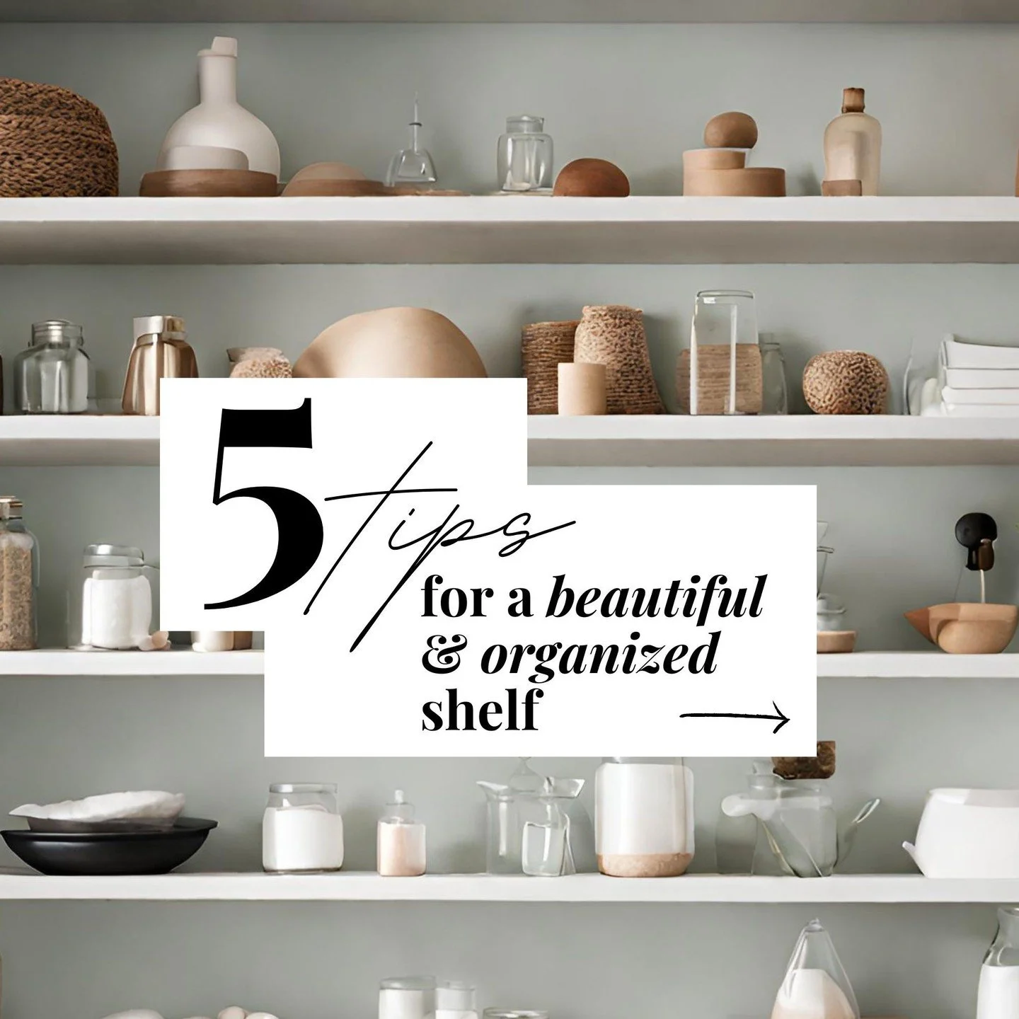 Your shelves don&rsquo;t look cluttered because you &ldquo;have too much stuff&rdquo; 👀⁣
⁣
They look cluttered because they&rsquo;re trying to do too many jobs at once.⁣
⁣
Save this post before your next shelf reset ✨⁣
⁣
Which shelf in your home nee