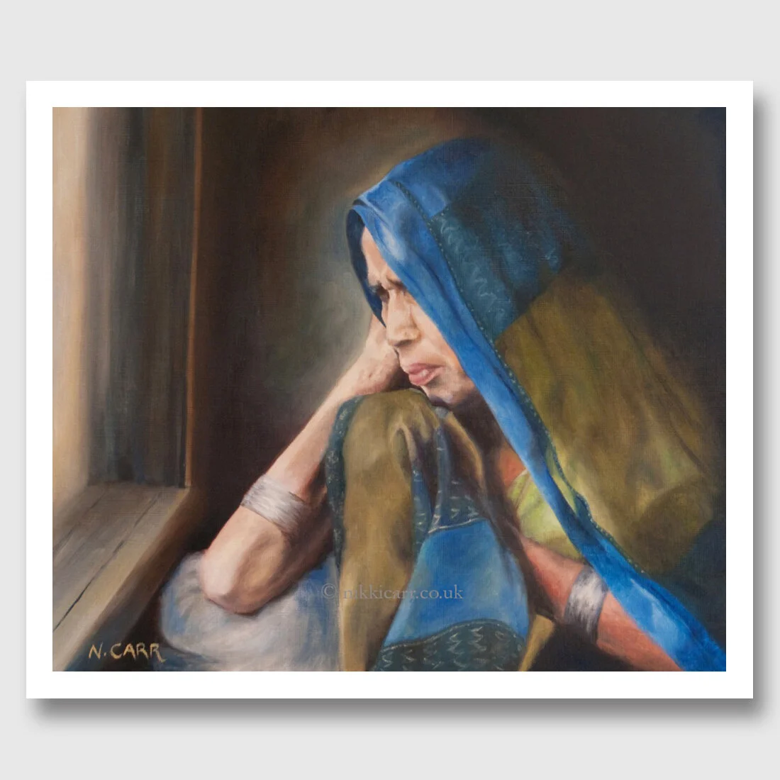 A Heavy Burden - print from original Oil on canvas by artist Nikki Carr.jpg