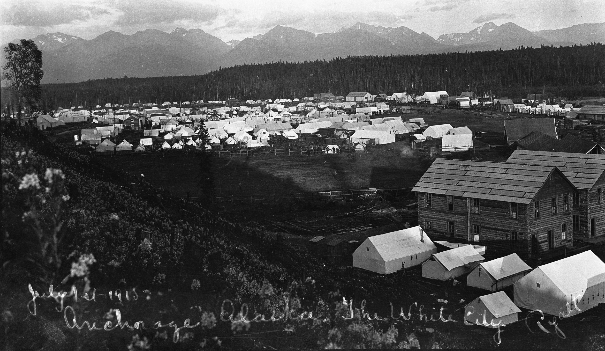 July 1st 1915 Anchorage Alaska, The White City. Alberta Pyatt, Pyatt-Laurence Collection; Anchorage Museum, B1983.146.14