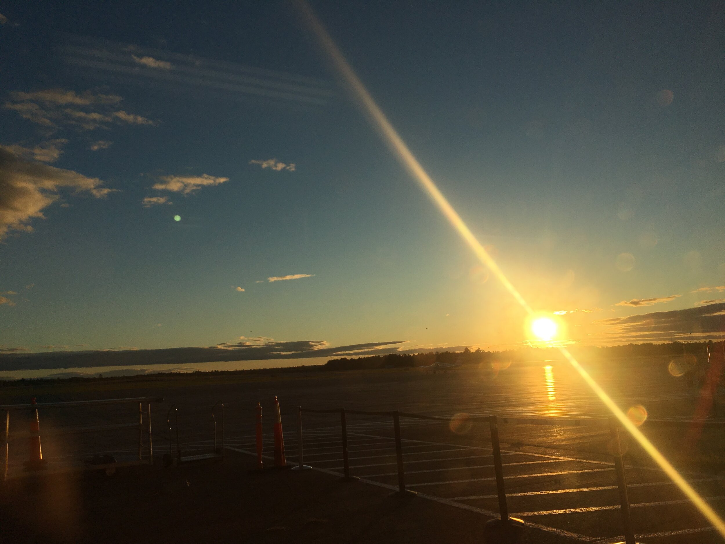  Sunset from the airport… 