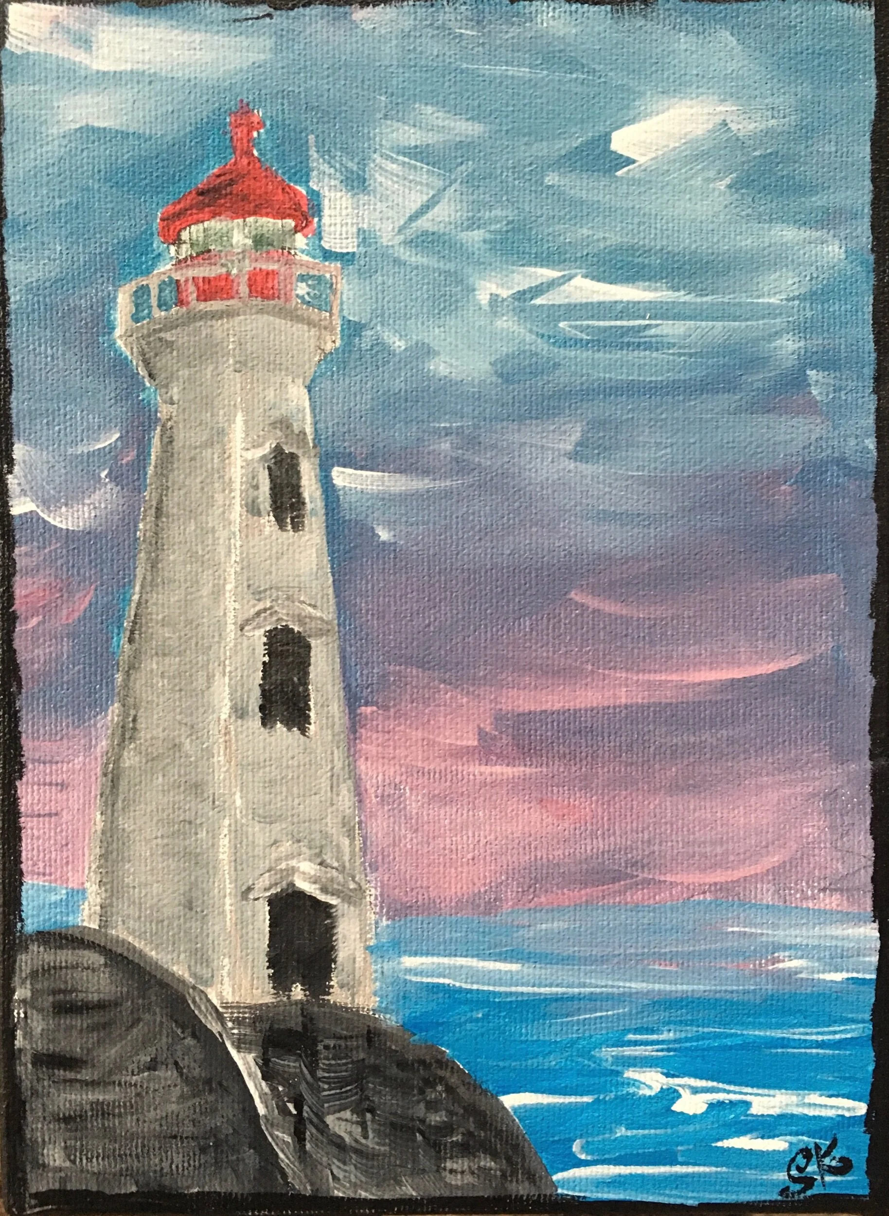 An Afternoon of Acrylic Paintings