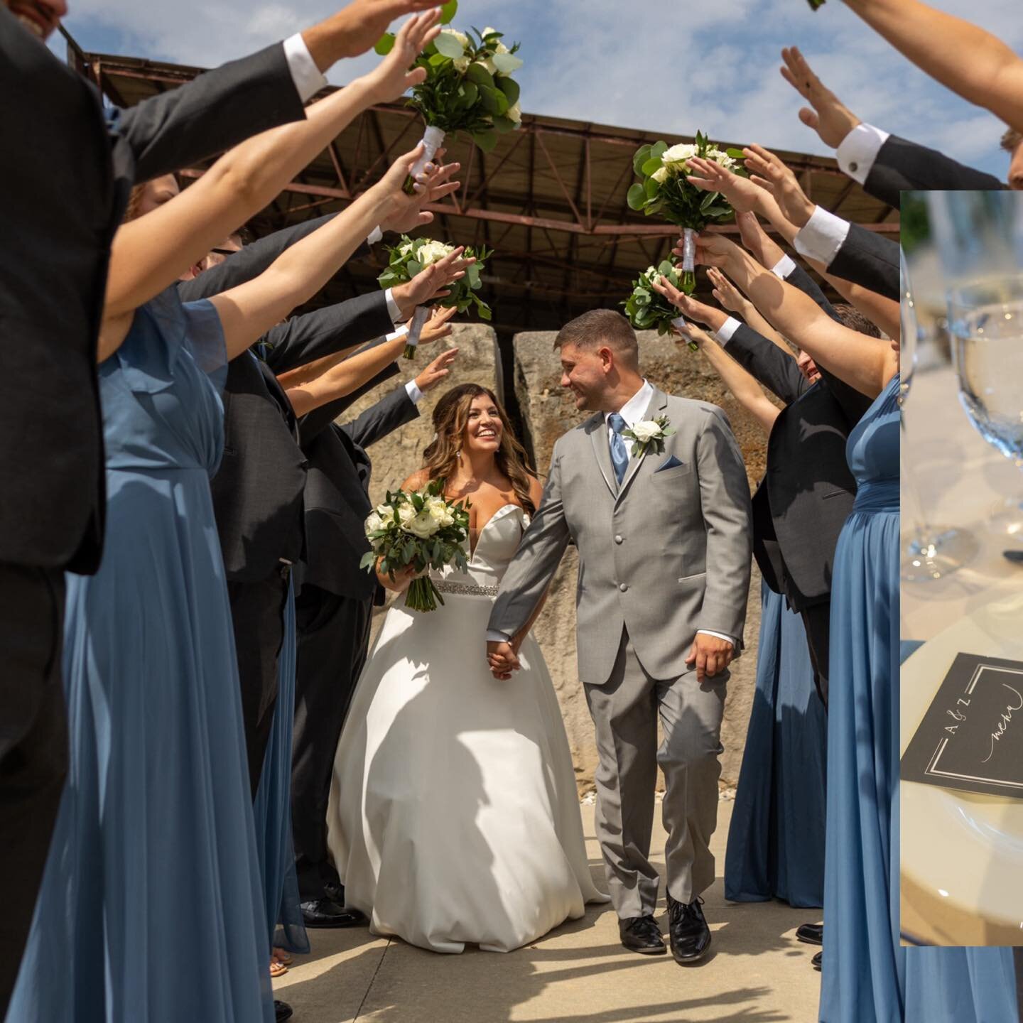 Amy + Zac September 9, 2023 

Venue: One World at Woolery Mill 
DJ: Blessinger Entertainment 
Florist: Gillespie Florists 
Hair + Makeup: The Mane 
Videographer/Photographer: Allie Marie Photography