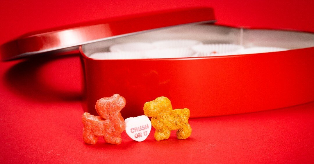 The best way to say &quot;I Woof You&quot; on Valentine's Day is by getting your precious pooch all three of our Pup Corn flavors! Shop our InShop or through the link in bio! 

#PupCornPlus #PupCorn #FurEverValentine