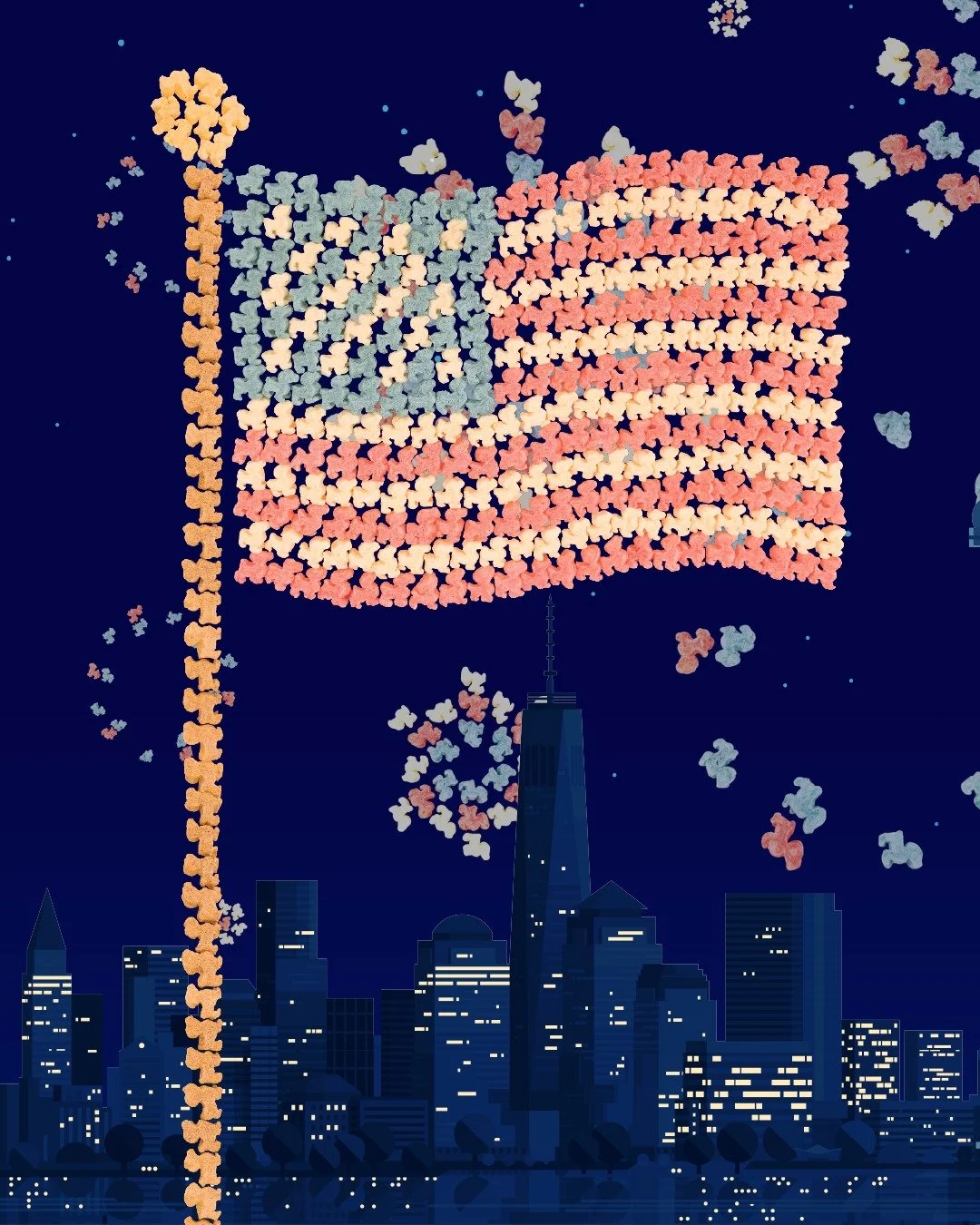 Celebrate this 4th of July with the all new, limited edition Star Spangled Pup Corn! With three new flavors- apple, yogurt, and berry- and over 250 treats, you'll be sharing these with your pup all summer long! ❤️🤍💙