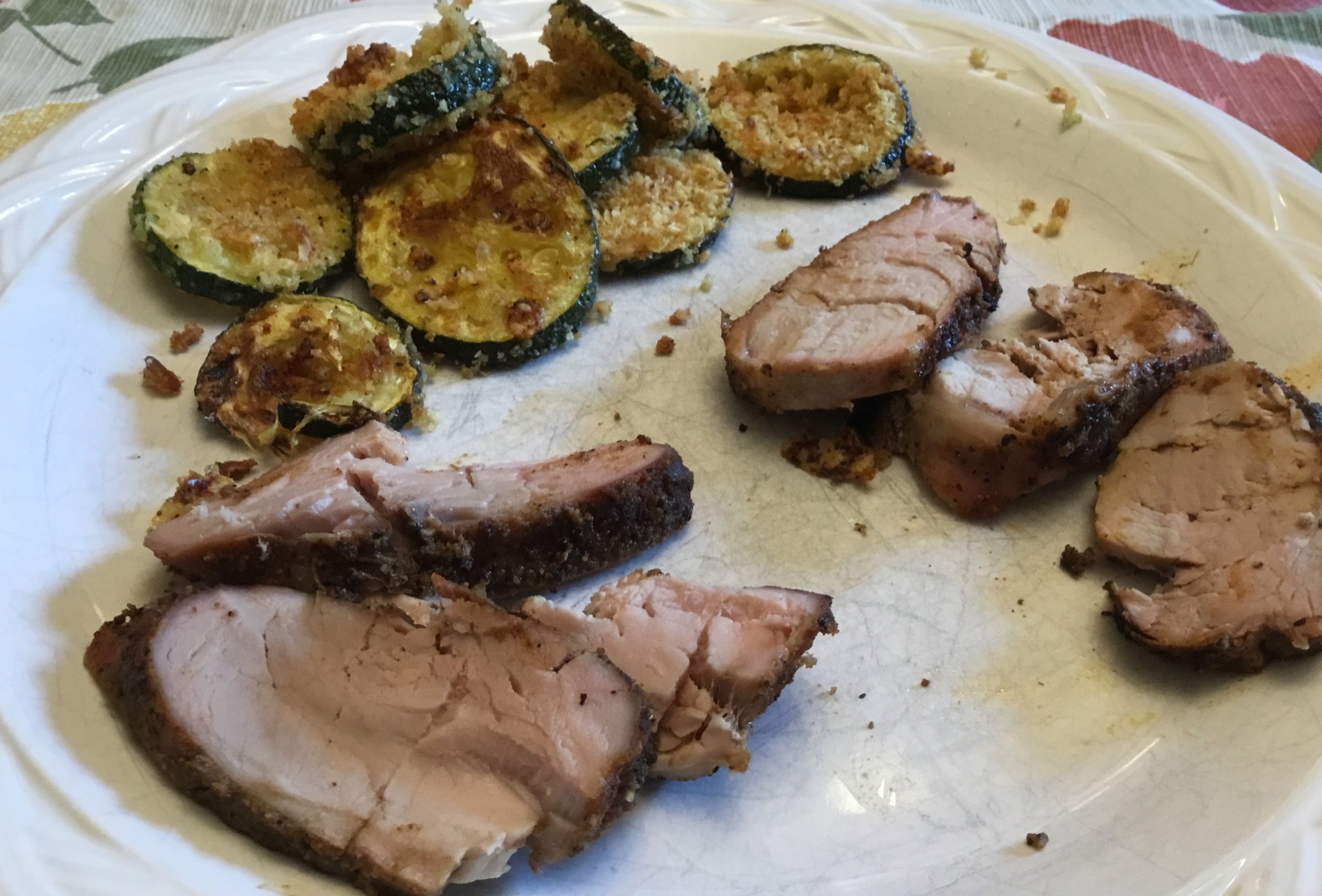 Grilled Tenderloin with Pack and Squash with Arctic