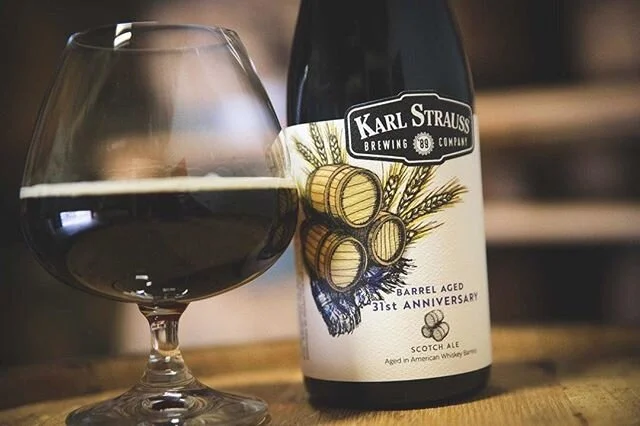 Our 31st Anniversary Barrel Aged Scotch Ale is now available. Aromas of caramel, oak, and brown sugar are backed by toasted malts and a full body. Whether you crack it open now or save it for a special occasion, this anniversary ale finishes rich and