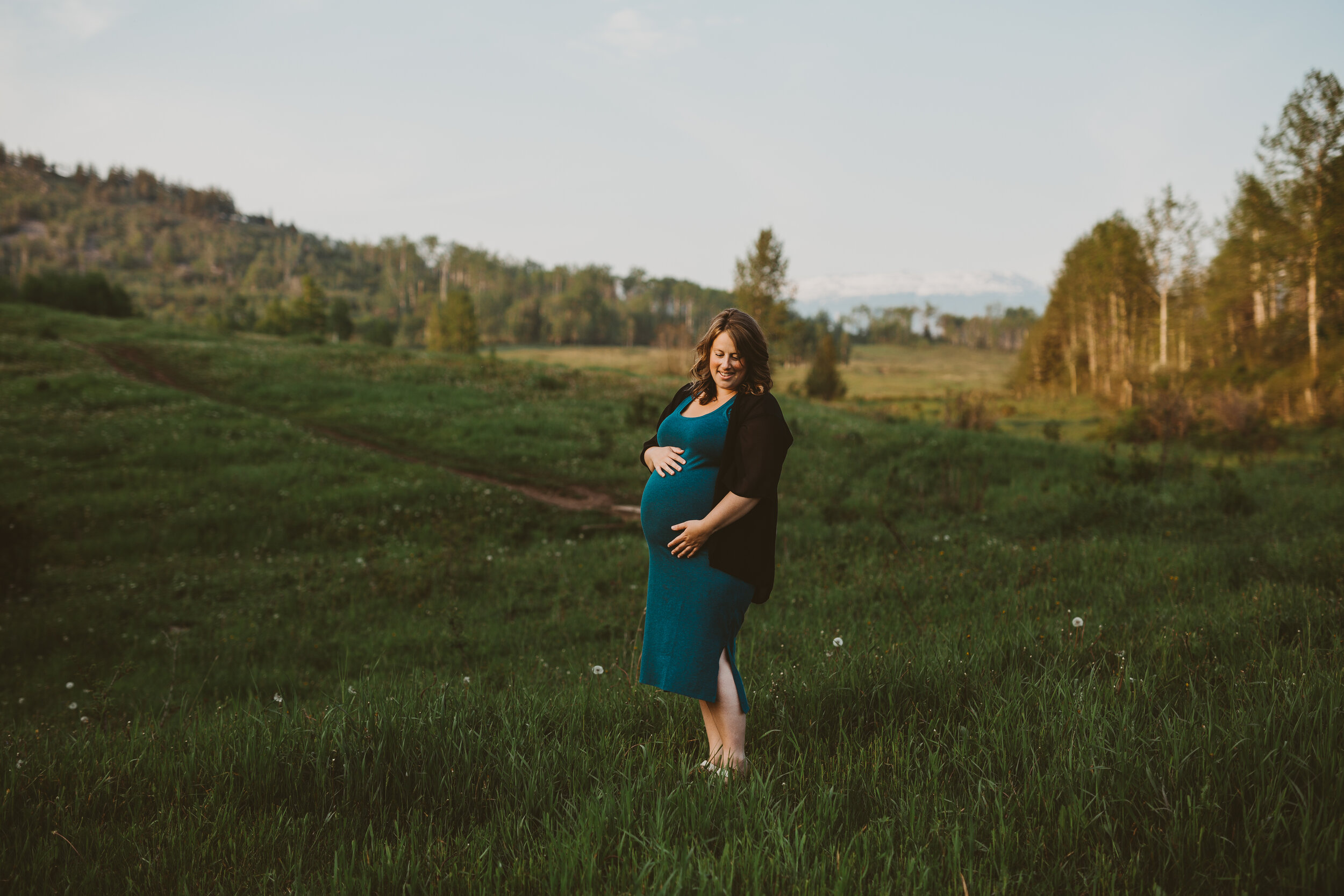 Sunset Maternity Photography Session Smithers BC 