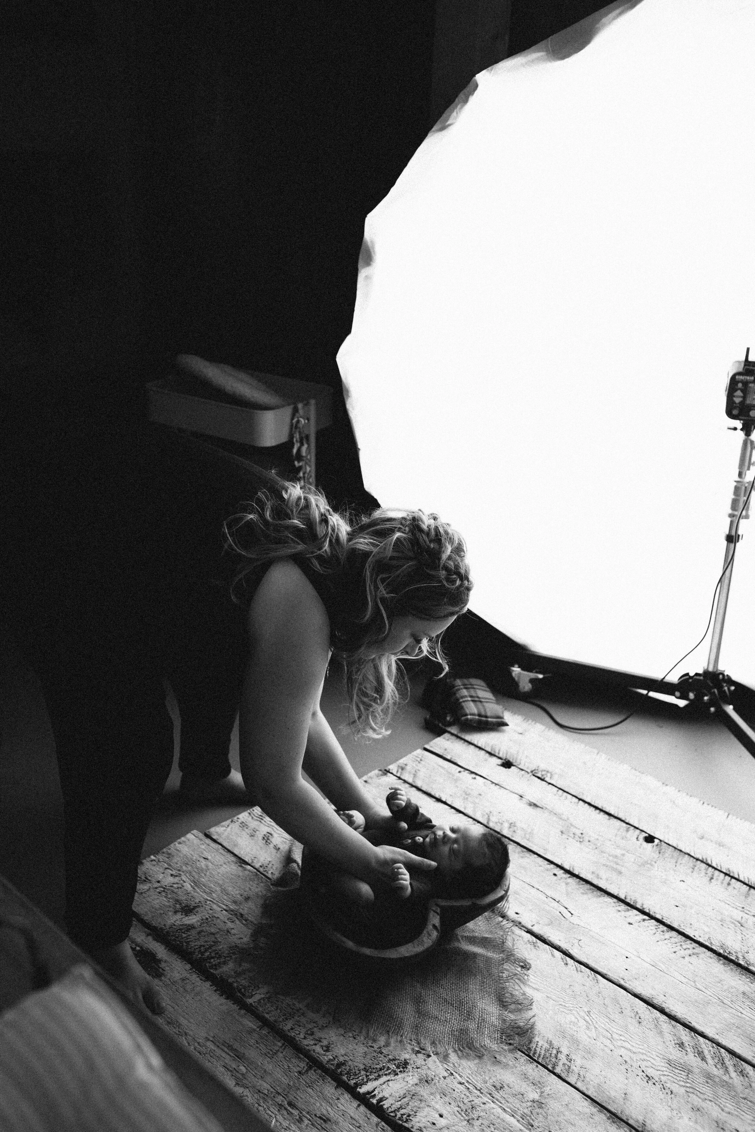 Setting up a newborn image