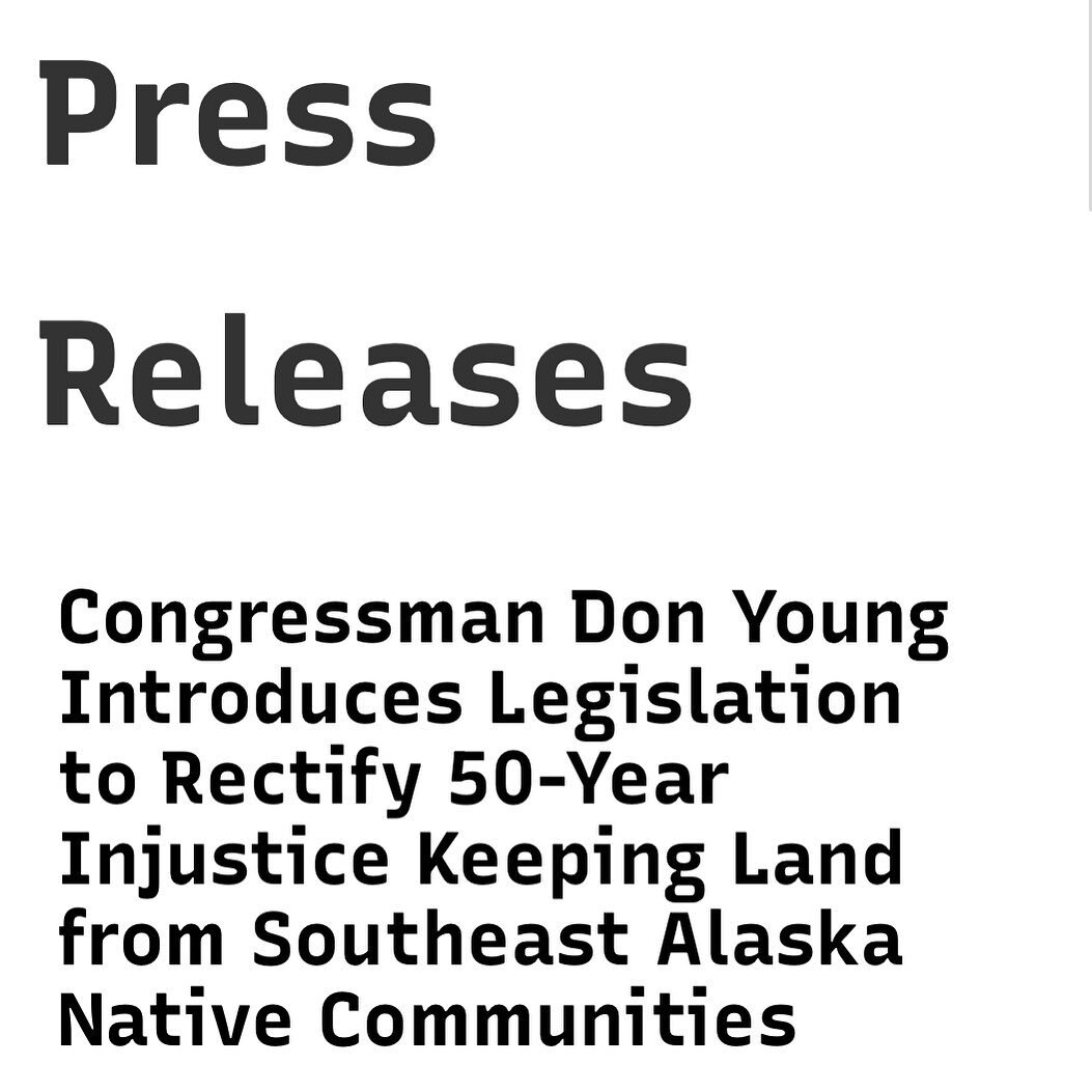 Have you heard the news? We have bill reintroduction!!🎉 📝Atlein Gunalch&eacute;esh to @repdonyoung for his continued support and dedication to our landless communities. Link in bio to read the full press release!🗞👏🏽 #BillIntroduction #HardWorkPa