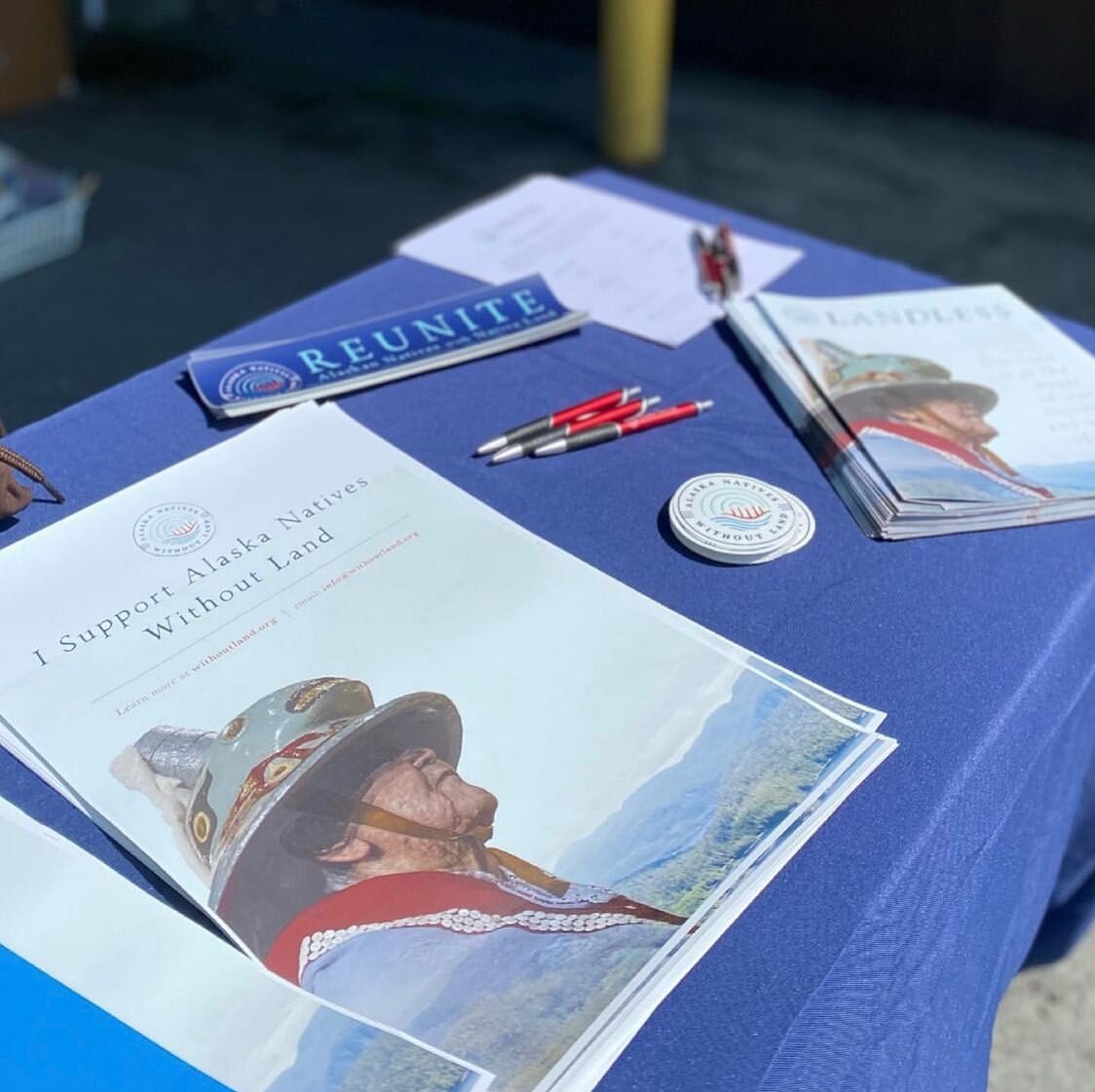 Repost from @collective.49 👏🏽&hearts;️
We so appreciate the hard work and dedication of our volunteers on the ground in our landless communities. Gunalch&eacute;esh to @akbobbie.ann and @collective.49 for using their 4th of July booth in Wrangell t