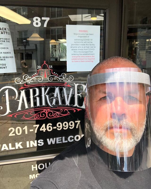 Working like a Martian today...we are open!!! #parkavetattoos