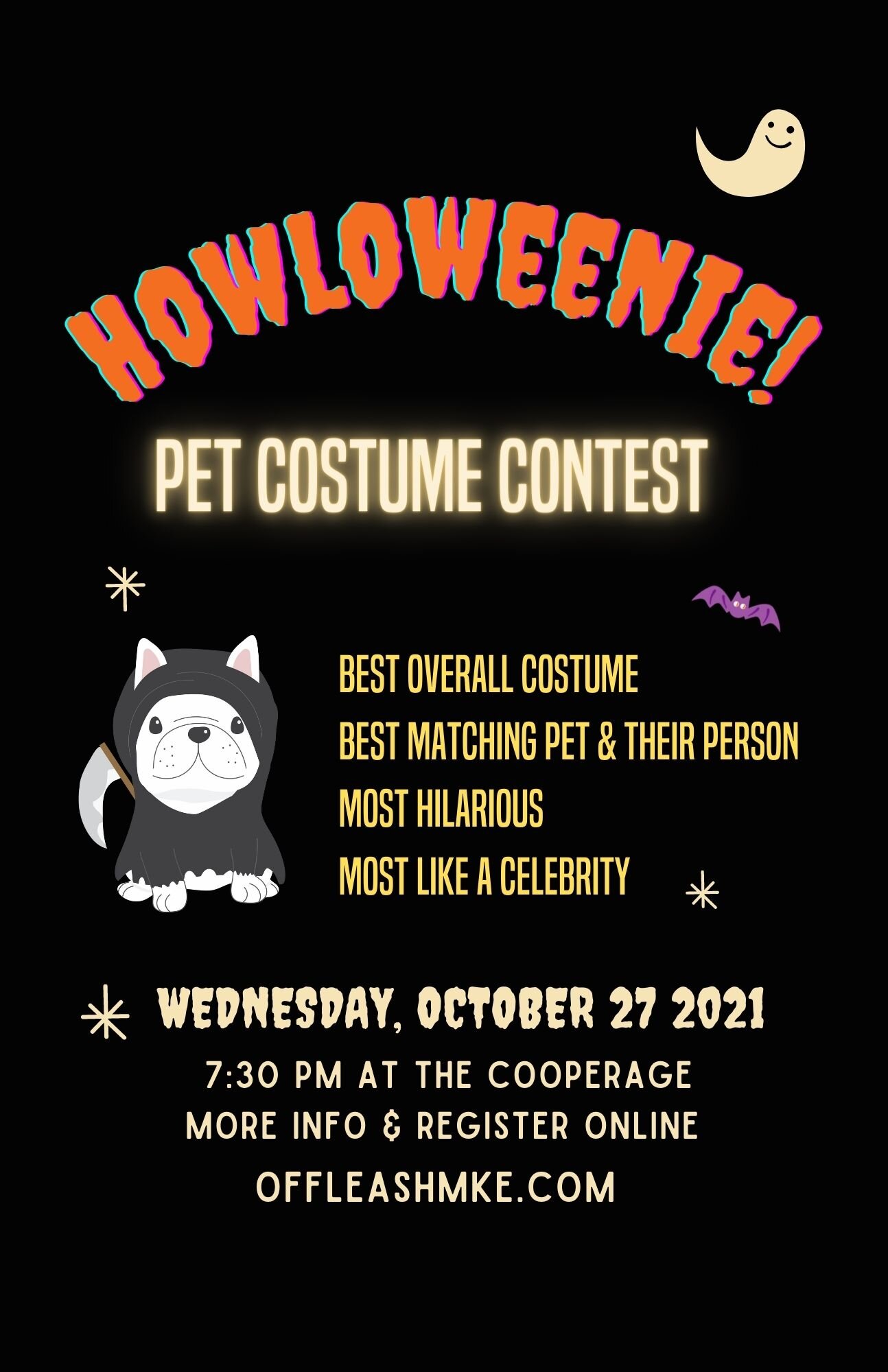 pet costume contest flyer