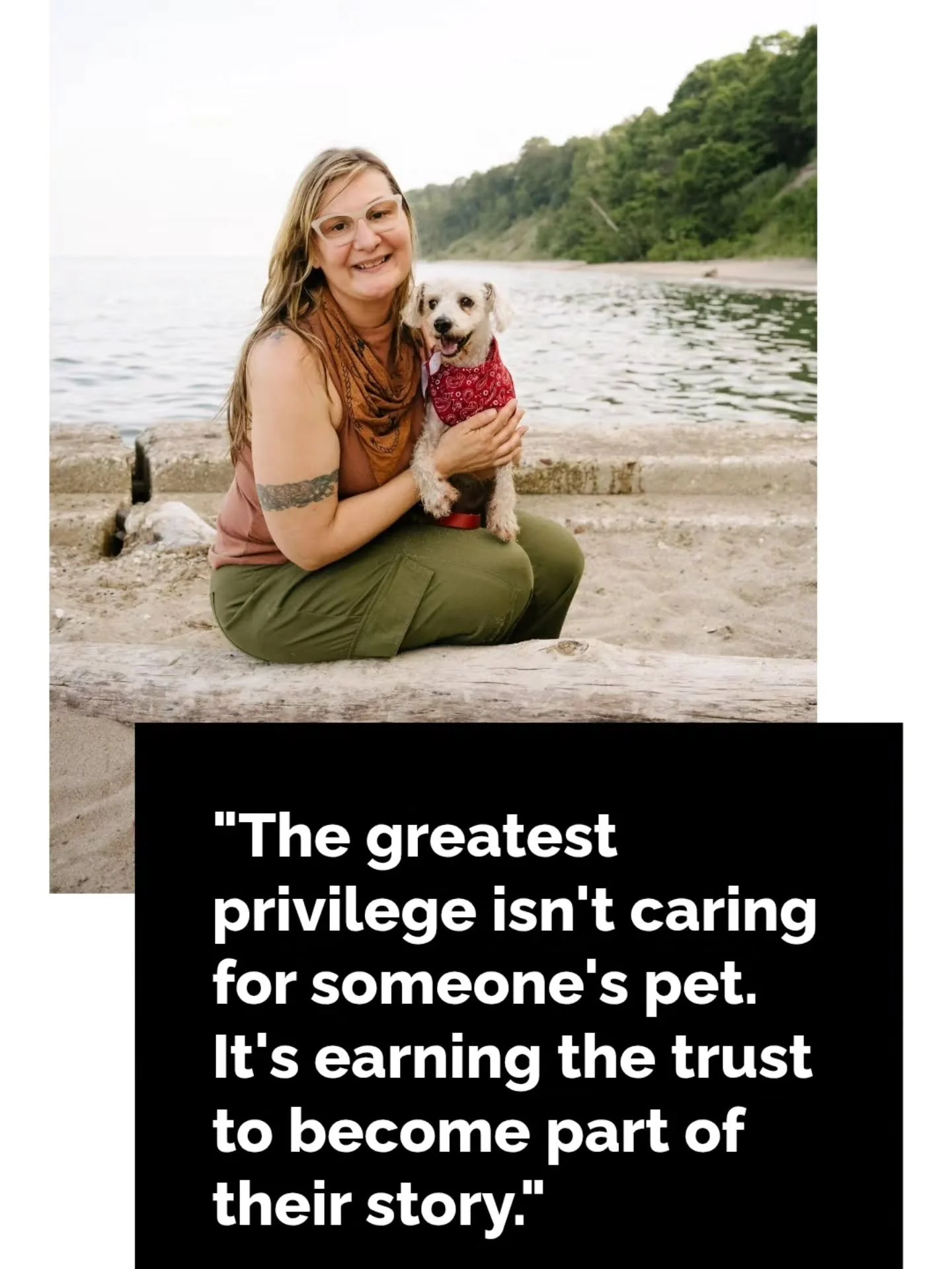 What if exceptional pet care isn't really about the walk at all?

Over the last 10 years, we've learned that the most meaningful part of what we do isn't the miles we walk or the adventures we take. It's the relationships we build.

Relationships wit