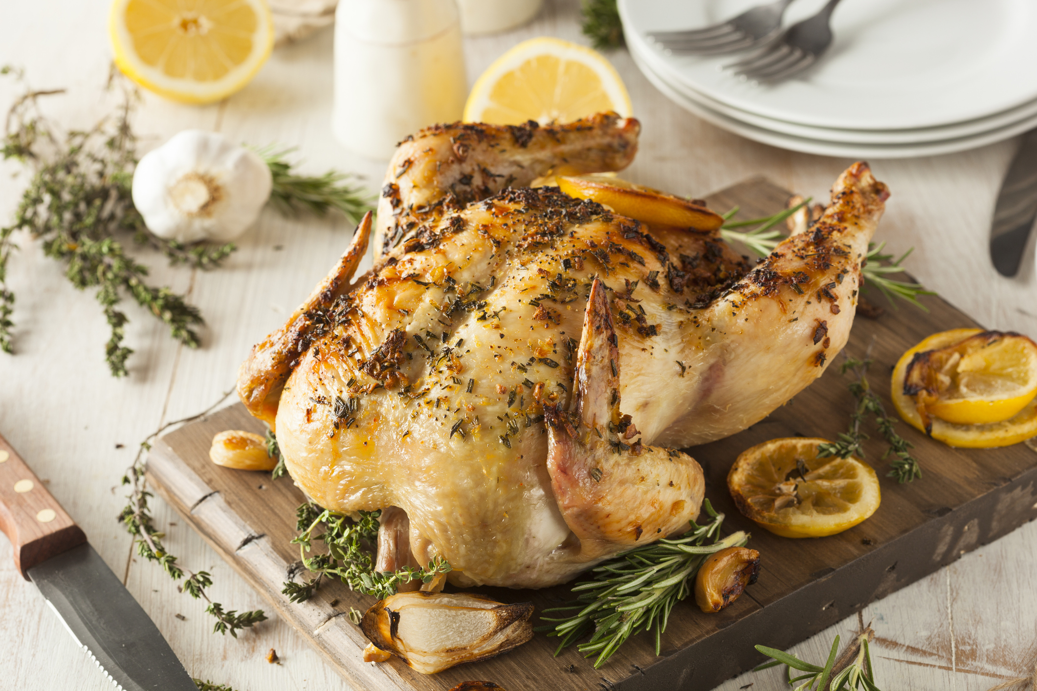 mela's lemon and thyme roast chicken