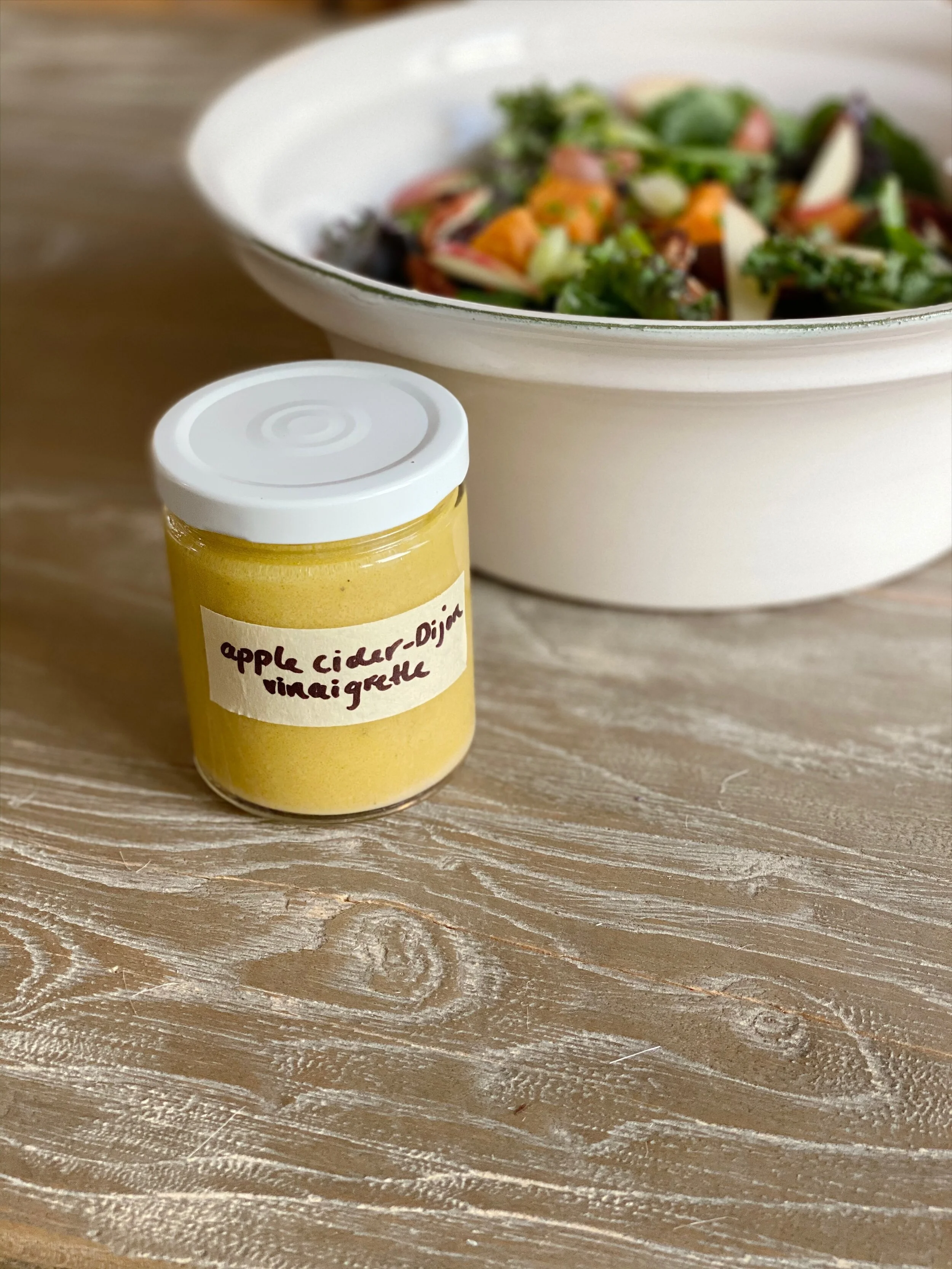 apple cider-Dijon vinaigrette